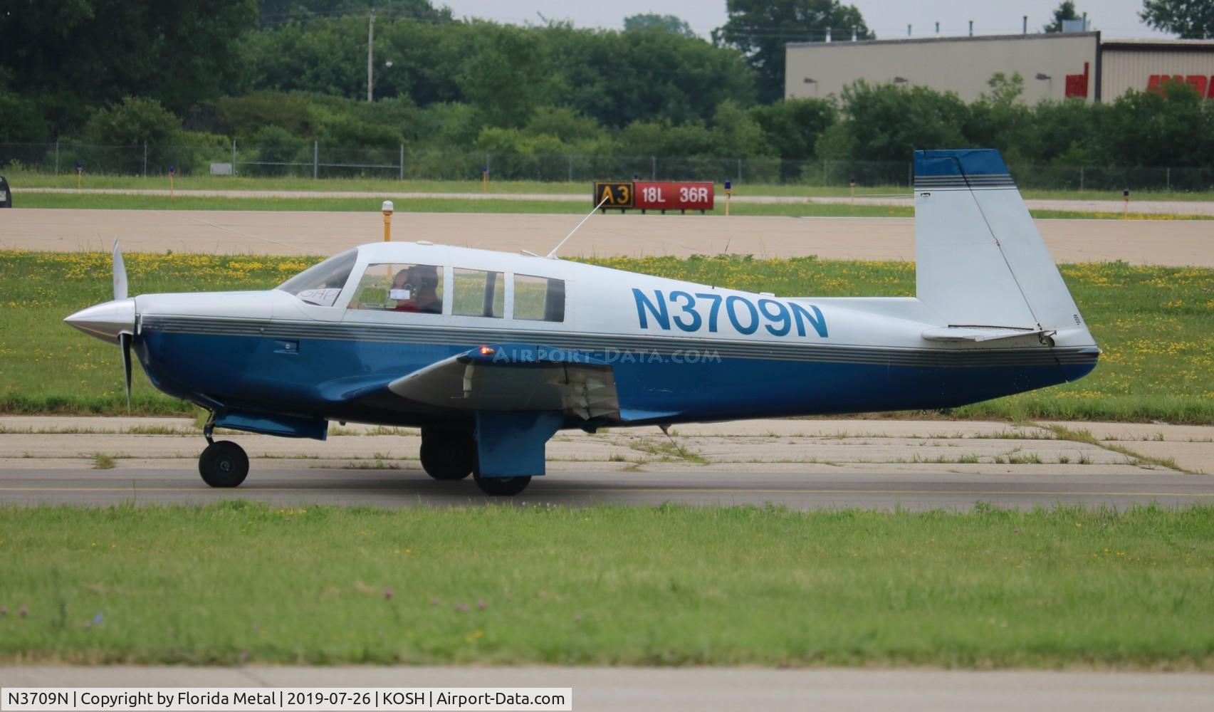 N3709N, 1967 Mooney M-20G Statesman C/N 680045, EAA OSH 2019