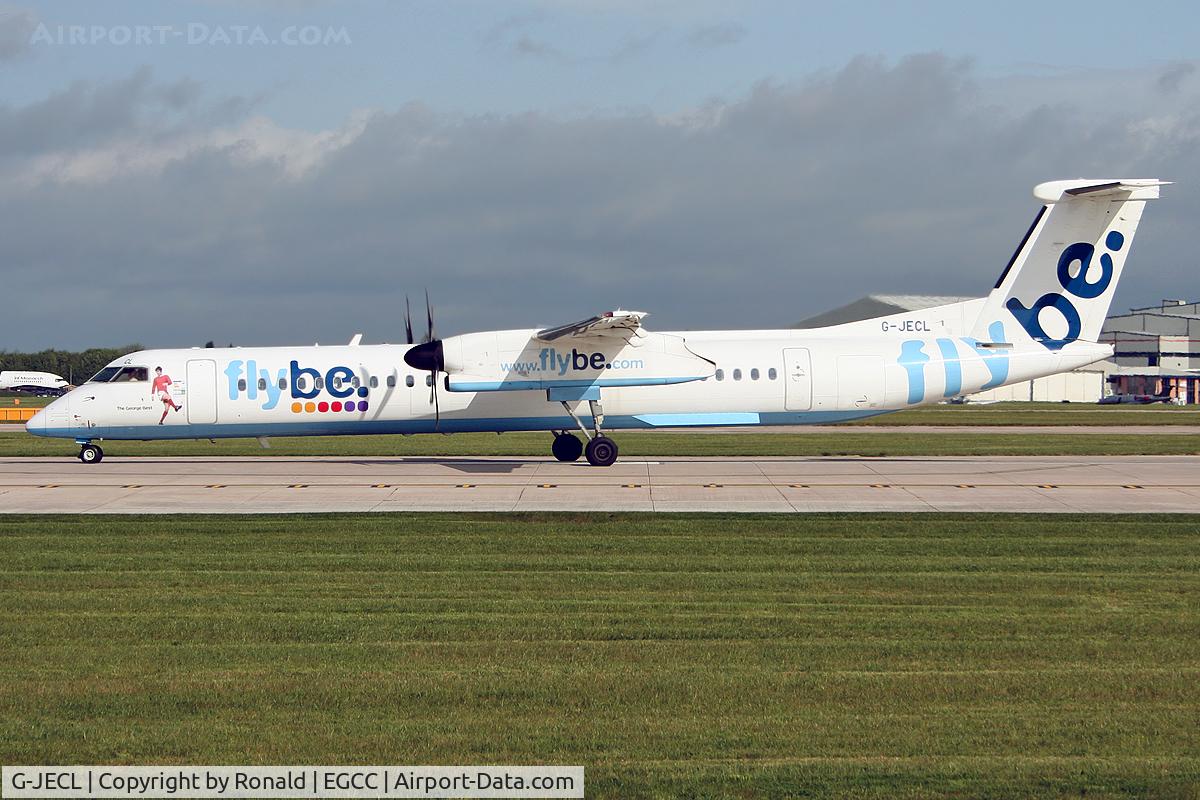 G-JECL, 2005 De Havilland Canada DHC-8-402Q Dash 8 C/N 4114, at man