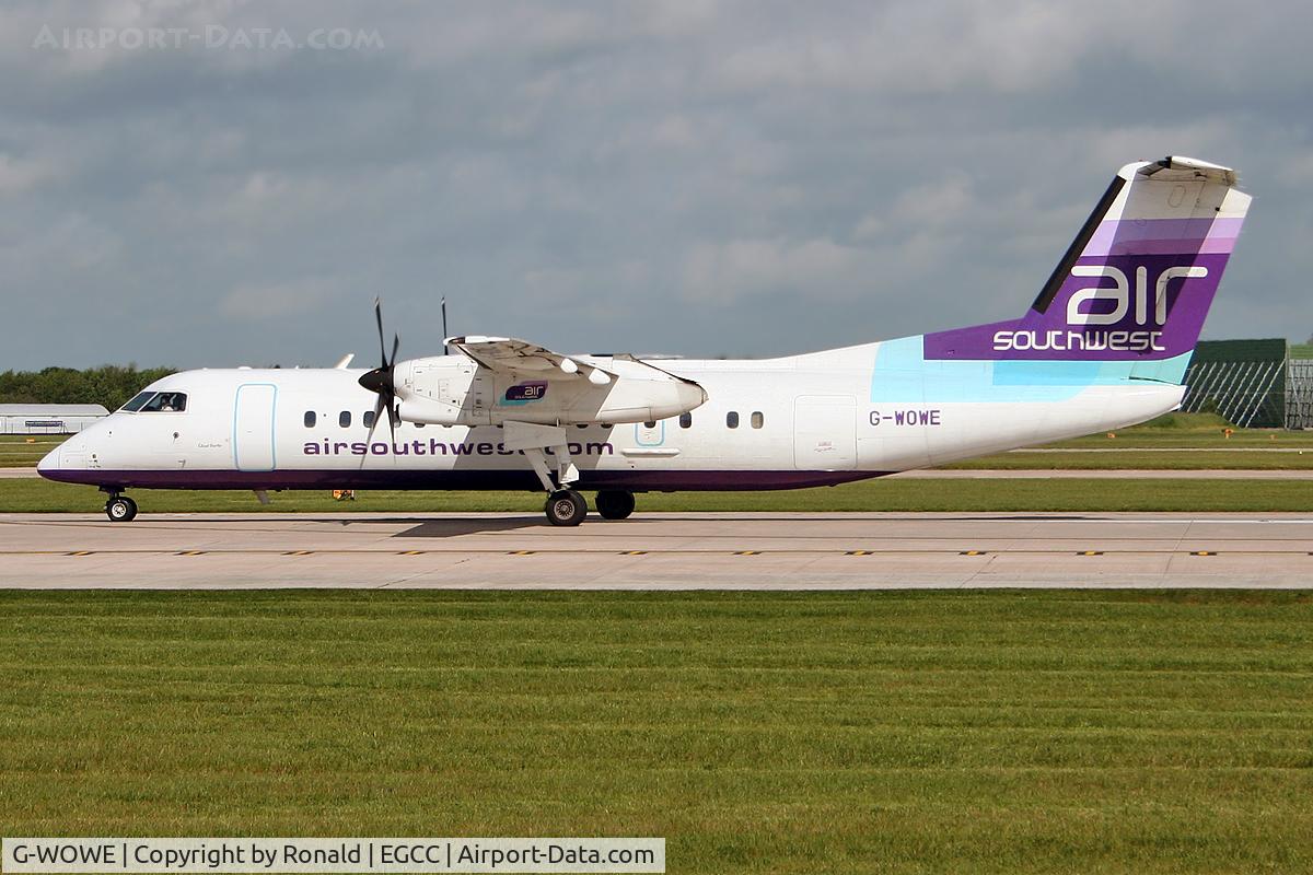 G-WOWE, 1991 De Havilland Canada DHC-8-311 Dash 8 C/N 256, at man