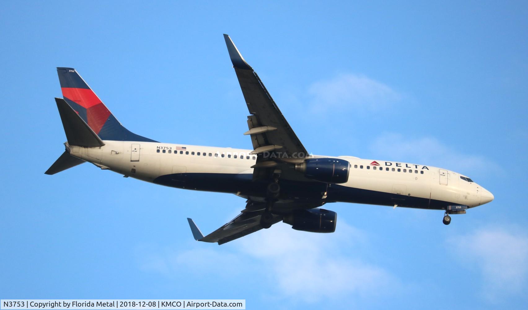 N3753, 2001 Boeing 737-832 C/N 32626, MCO spotting 2018