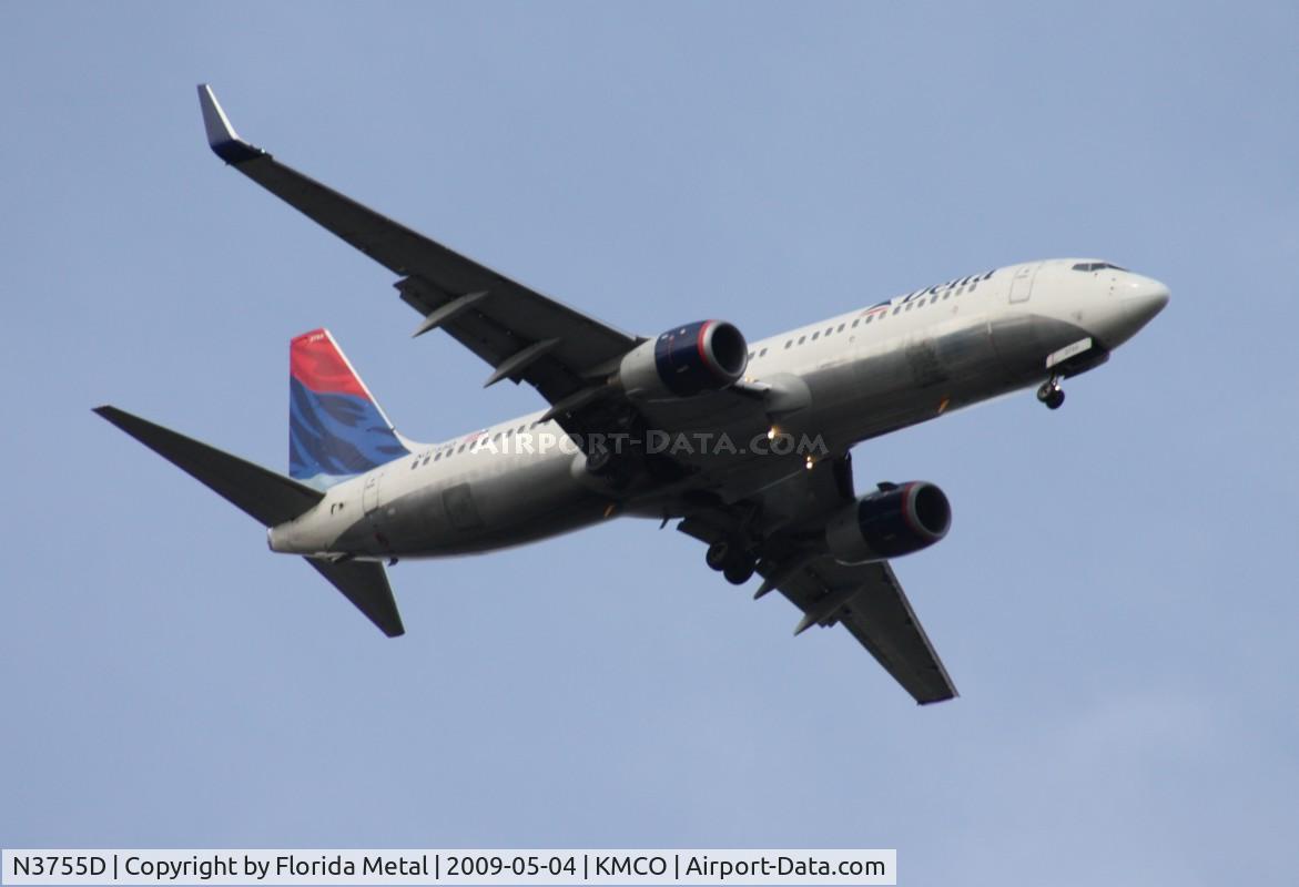 N3755D, 2001 Boeing 737-832 C/N 29627, MCO Spotting 2009