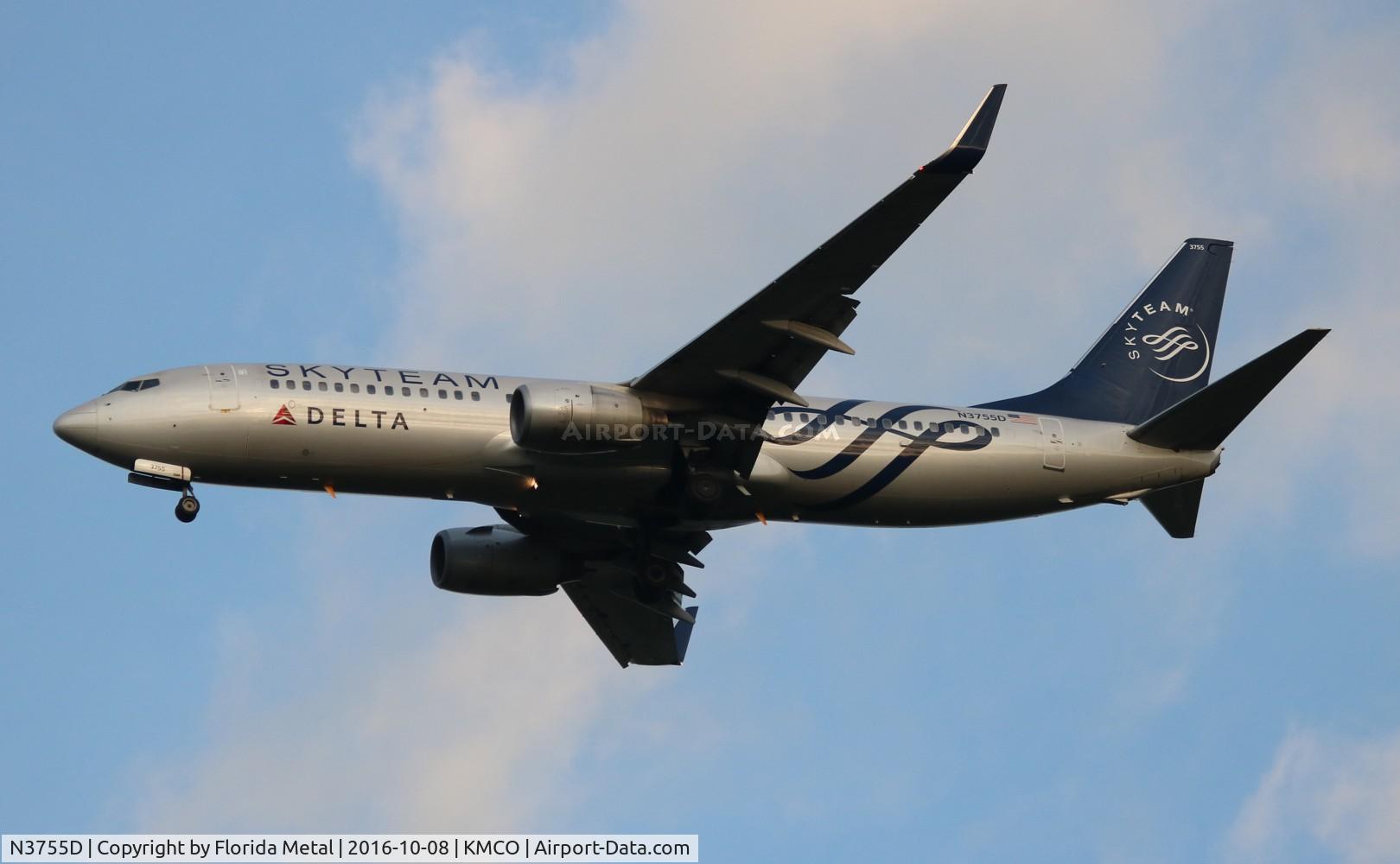 N3755D, 2001 Boeing 737-832 C/N 29627, MCO Spotting 2016