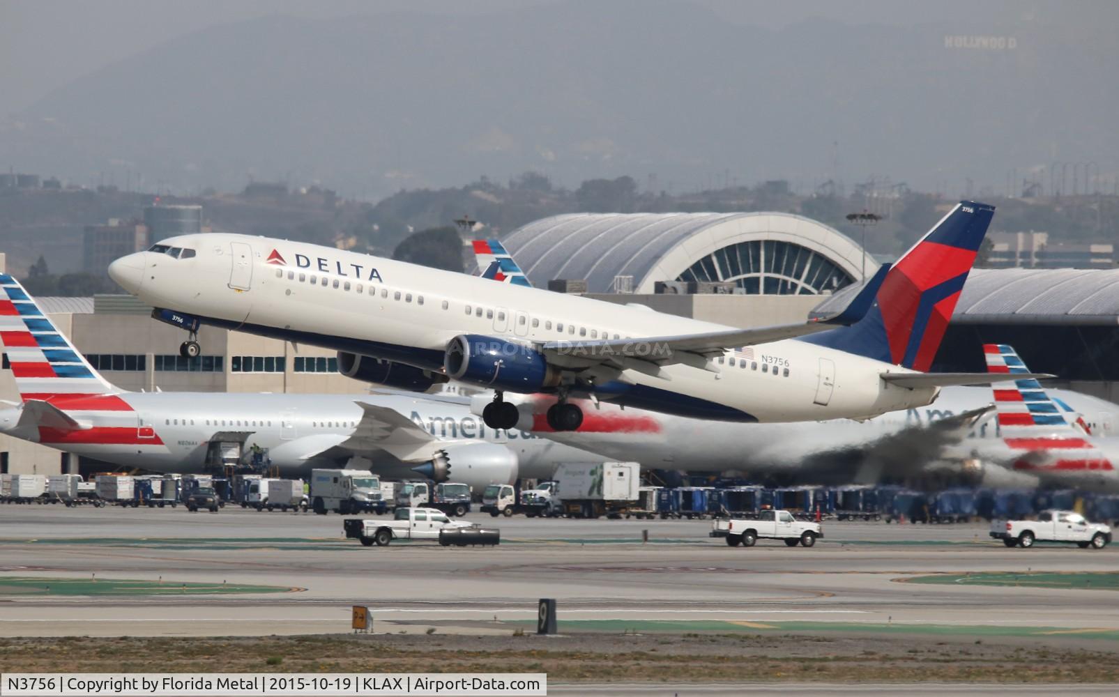 N3756, 2001 Boeing 737-832 C/N 30493, LAX spotting 2015