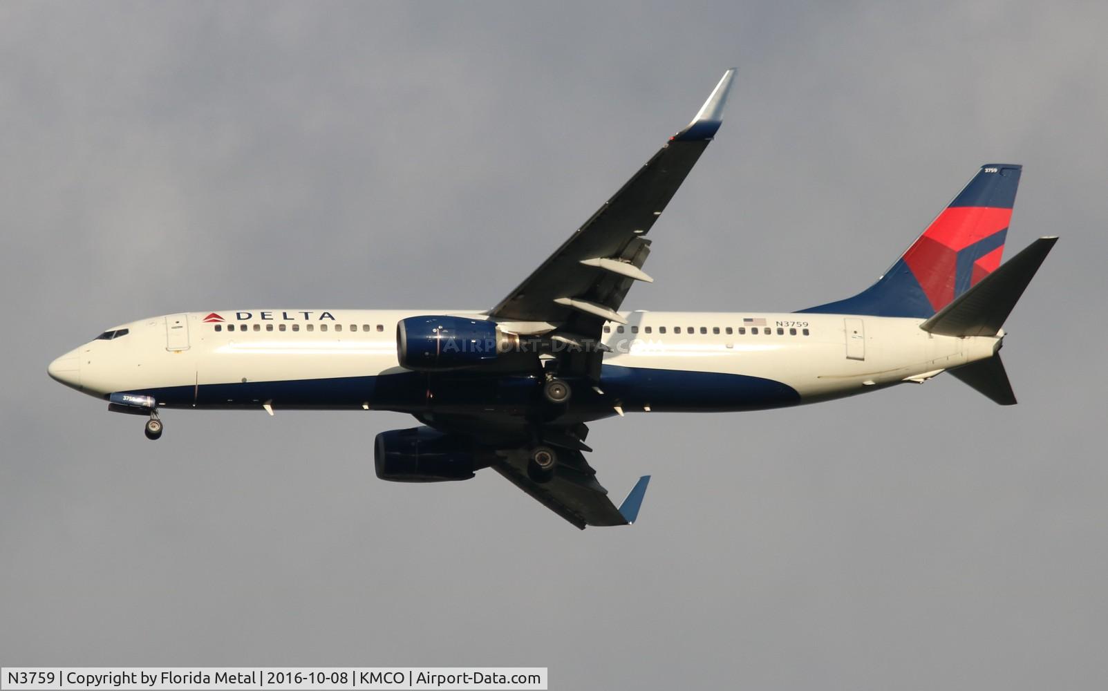 N3759, 2001 Boeing 737-832 C/N 30815, MCO spotting 2016