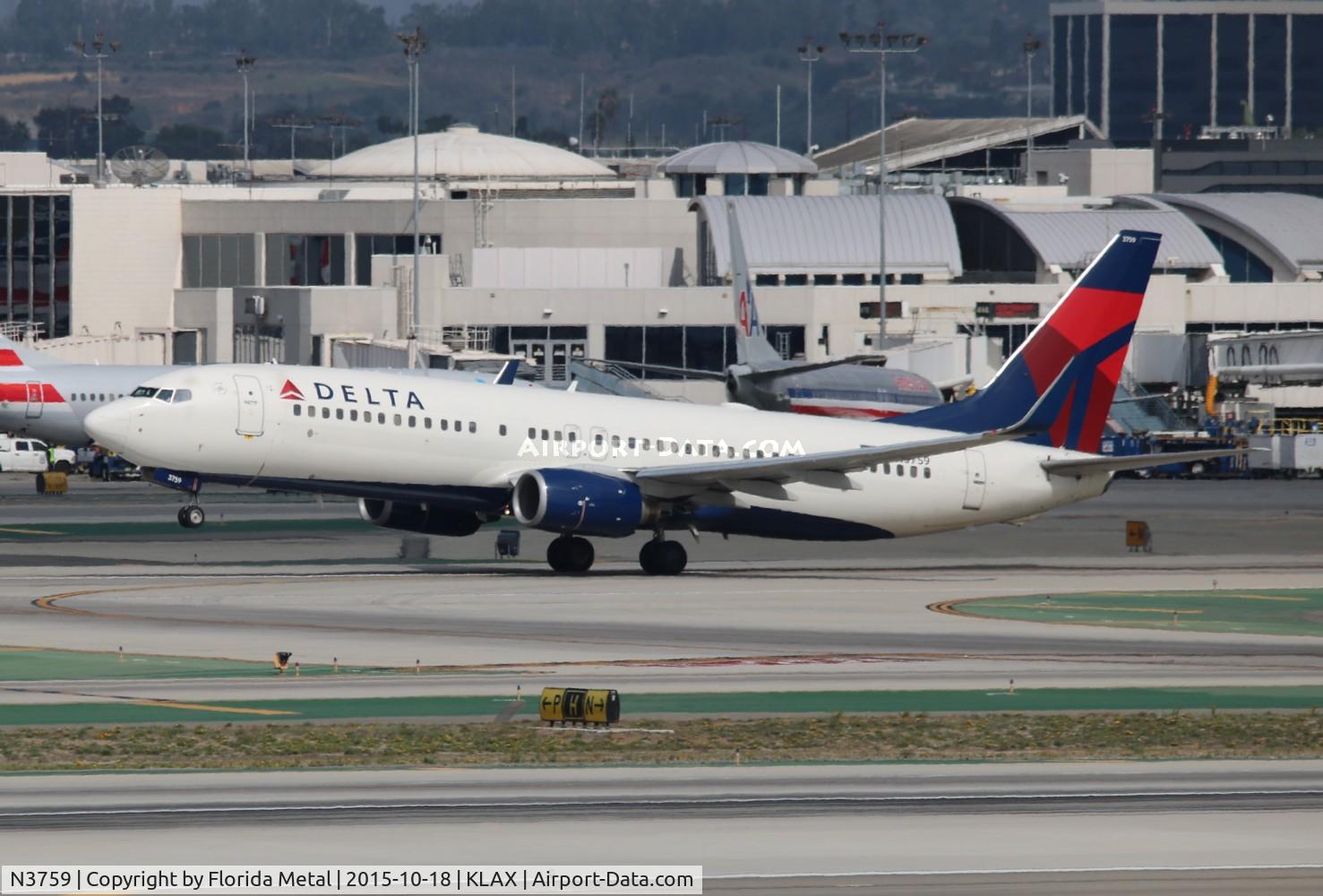 N3759, 2001 Boeing 737-832 C/N 30815, LAX spotting 2015