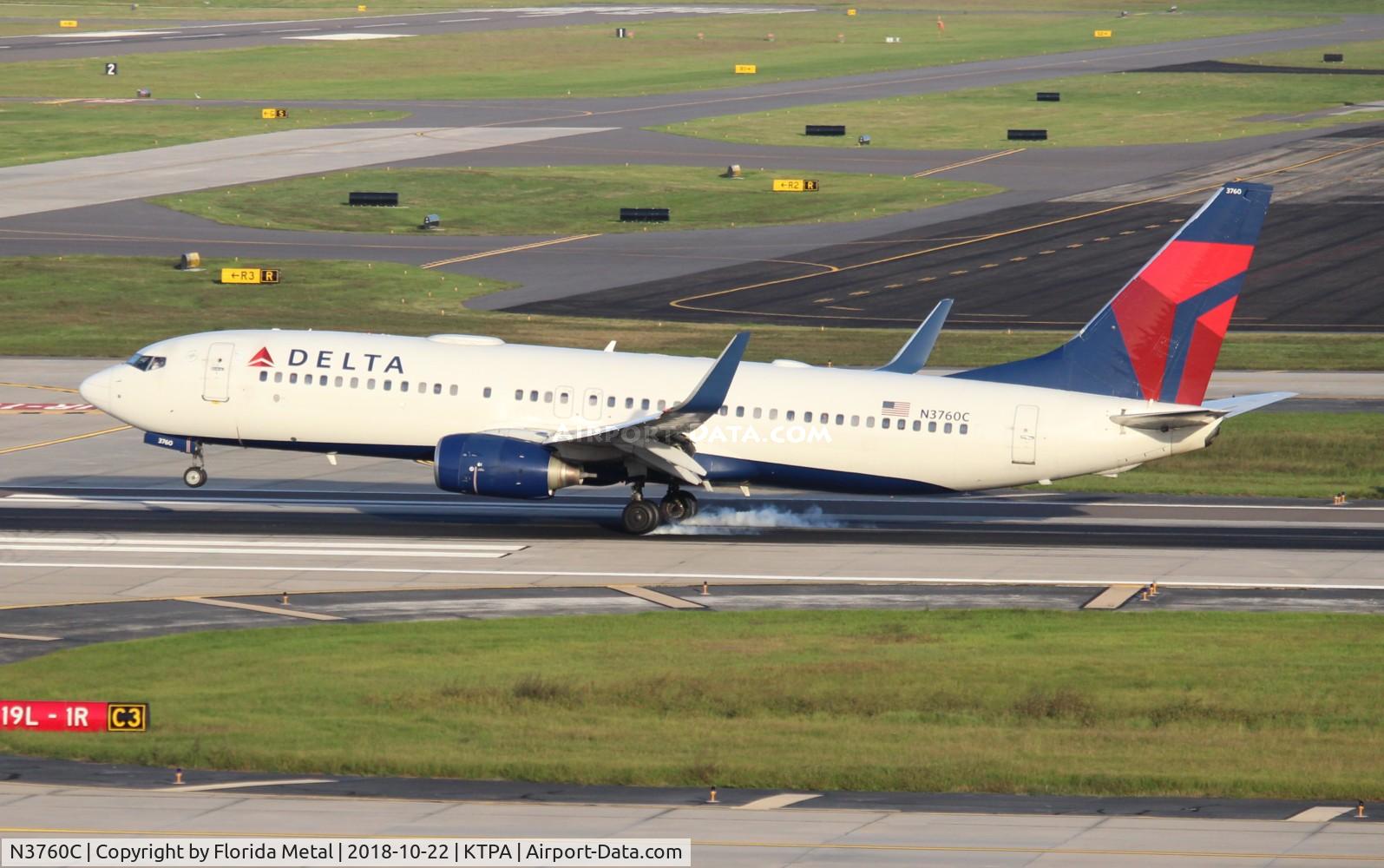 N3760C, 2001 Boeing 737-832 C/N 30816, TPA spotting 2018