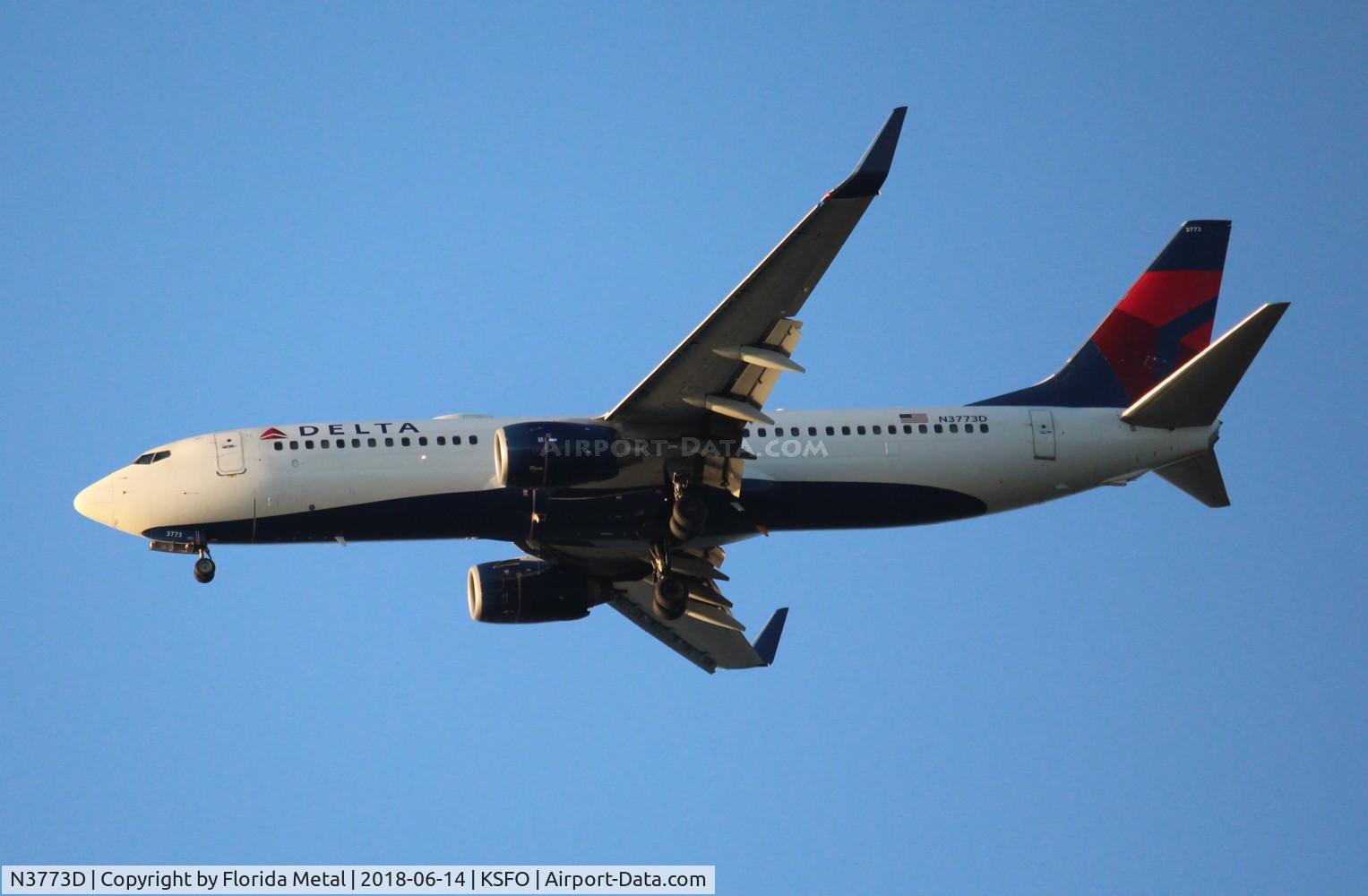 N3773D, 2010 Boeing 737-832 C/N 30825, SFO Spotting 2018