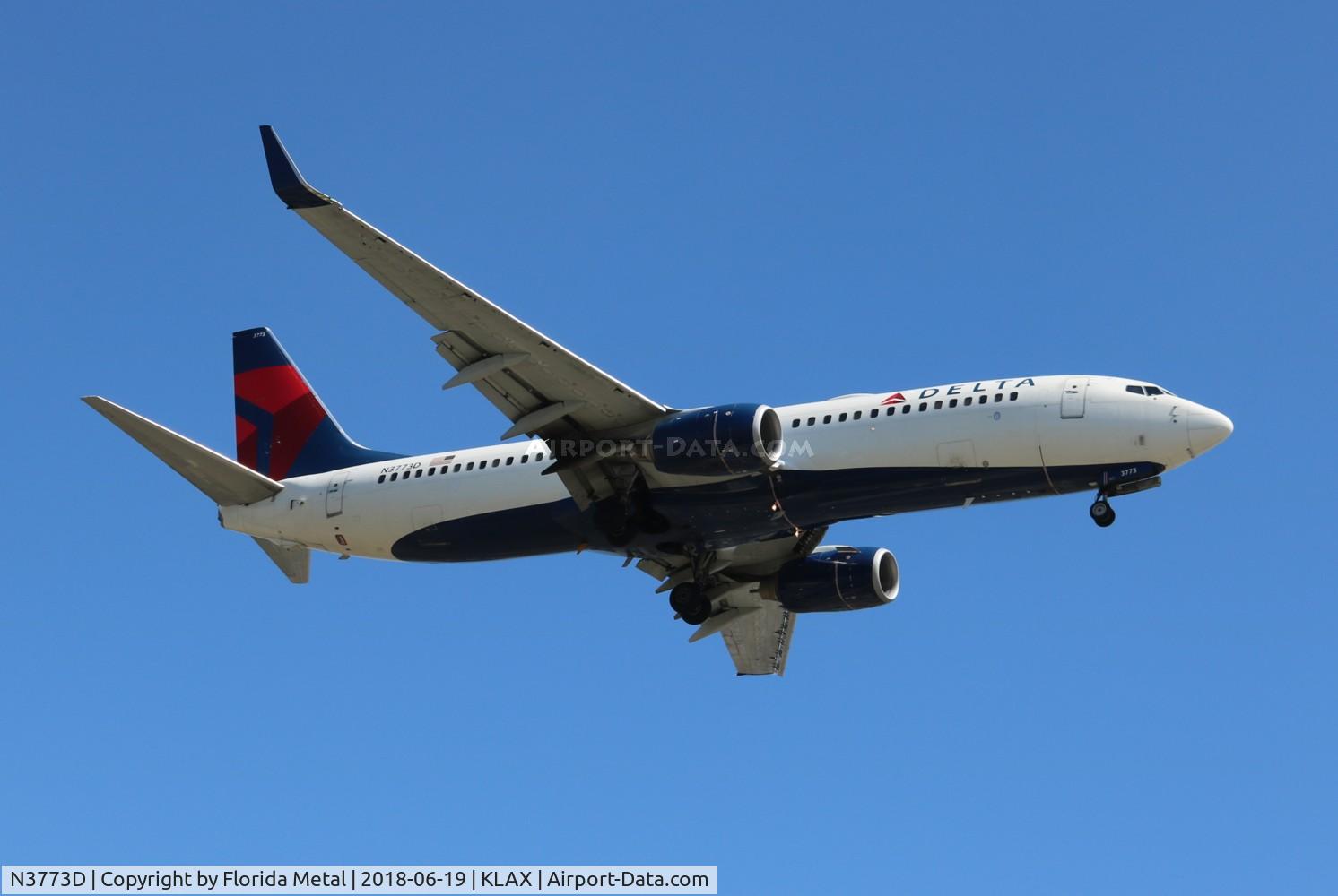 N3773D, 2010 Boeing 737-832 C/N 30825, LAX spotting 2018