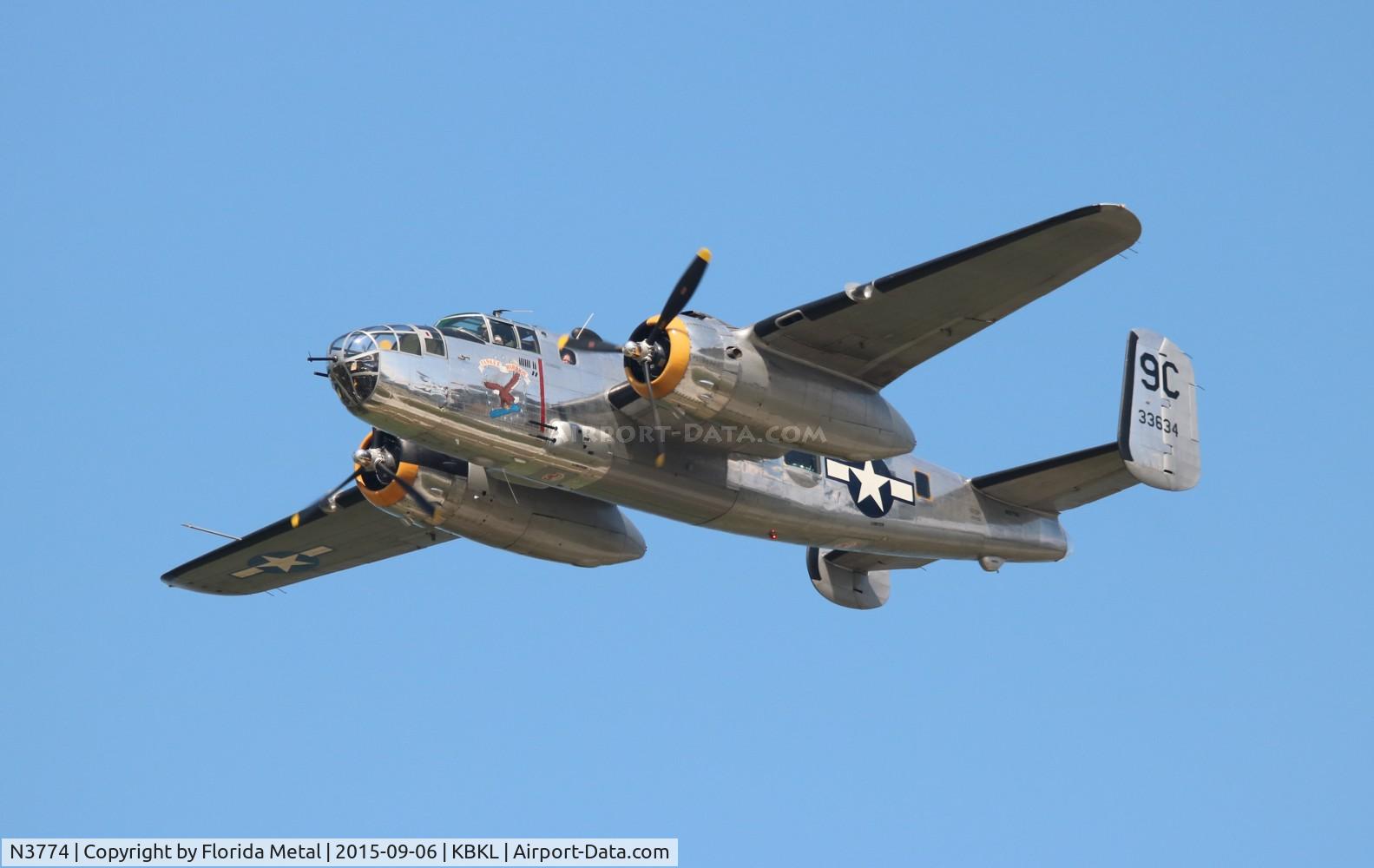 N3774, 1943 North American B-25D Mitchell C/N 100-23960, Cleveland Airshow 2015