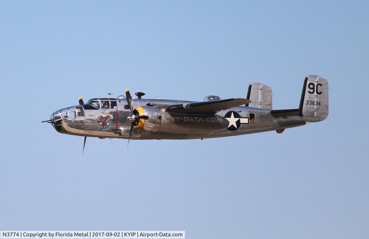 N3774, 1943 North American B-25D Mitchell C/N 100-23960, TOM YIP 2017