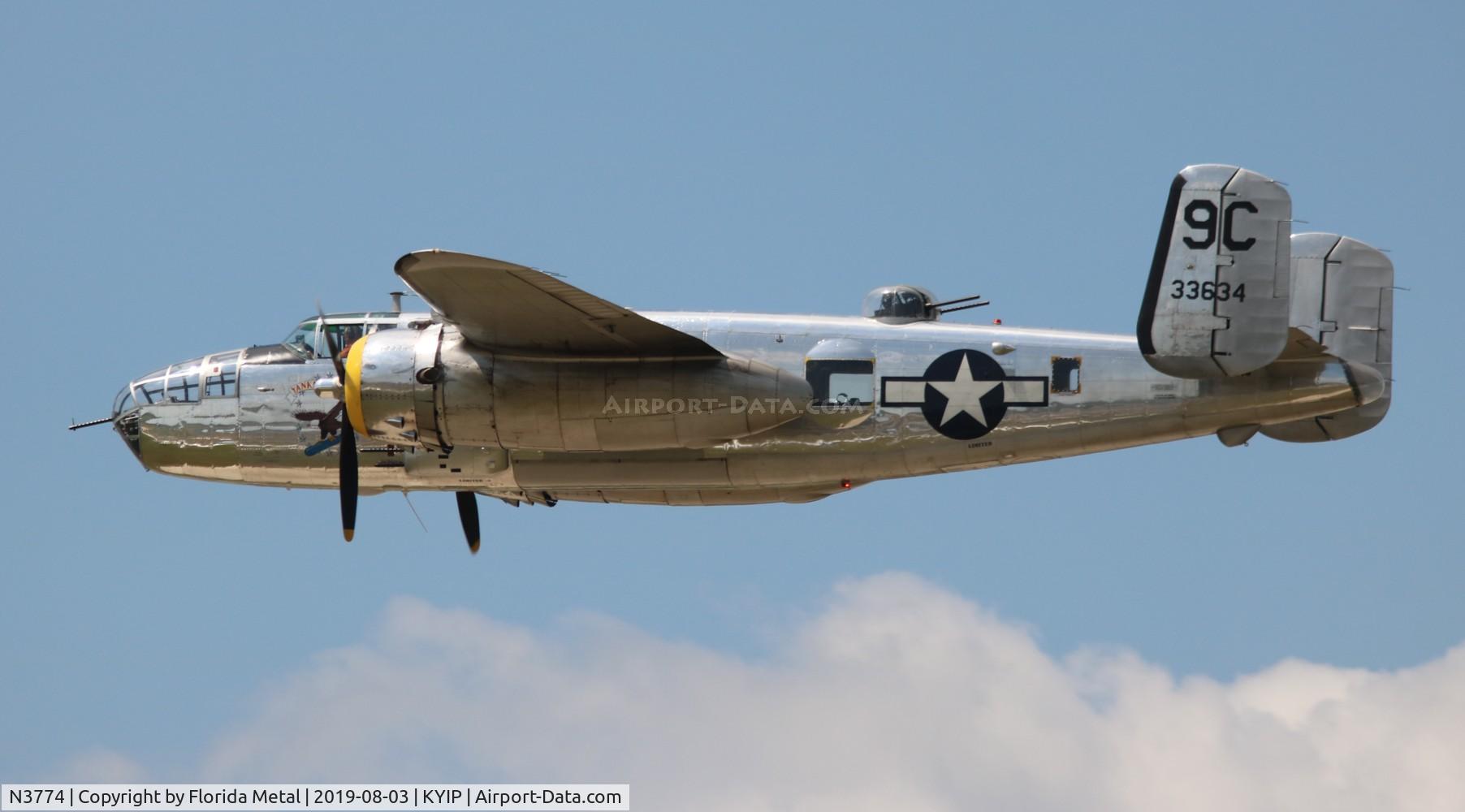 N3774, 1943 North American B-25D Mitchell C/N 100-23960, TOM YIP 2019