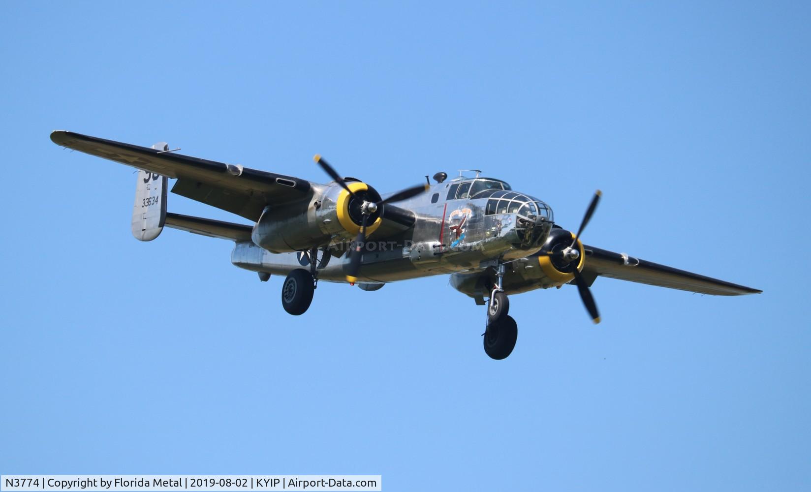 N3774, 1943 North American B-25D Mitchell C/N 100-23960, TOM YIP 2019