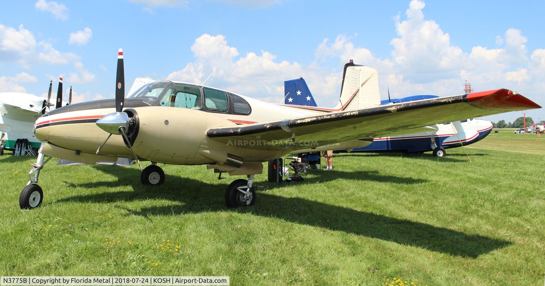 N3775B, 1955 Beech C-50 Twin Bonanza C/N CH-187, EAA OSH 2018