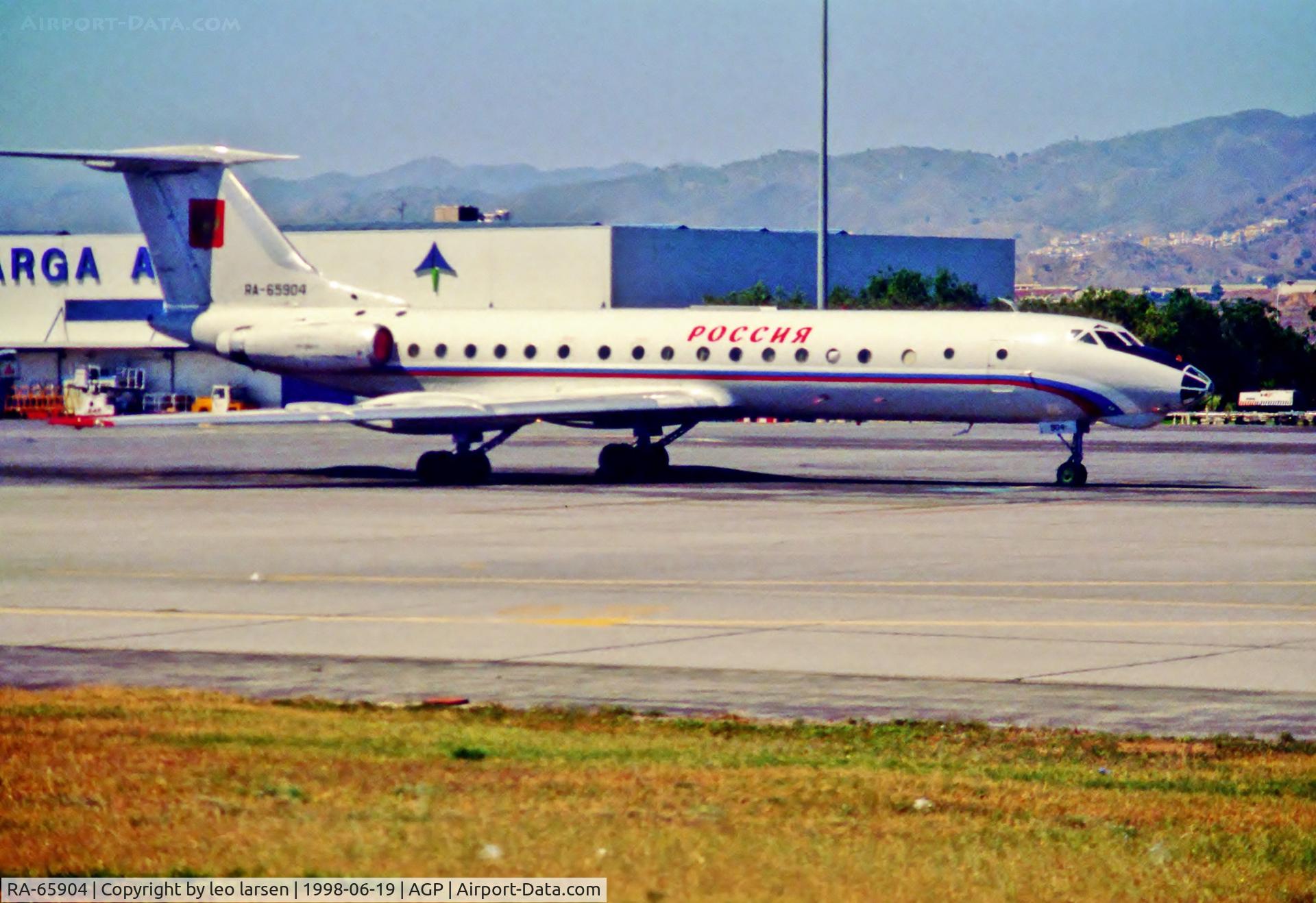 RA-65904, 1982 Tupolev TU-134A-3 C/N 63953, Malaga 19.6.1998