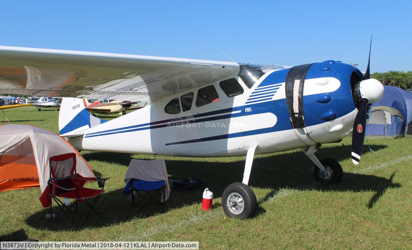 N3873V, 1949 Cessna 195 C/N 7335, SNF LAL 2018