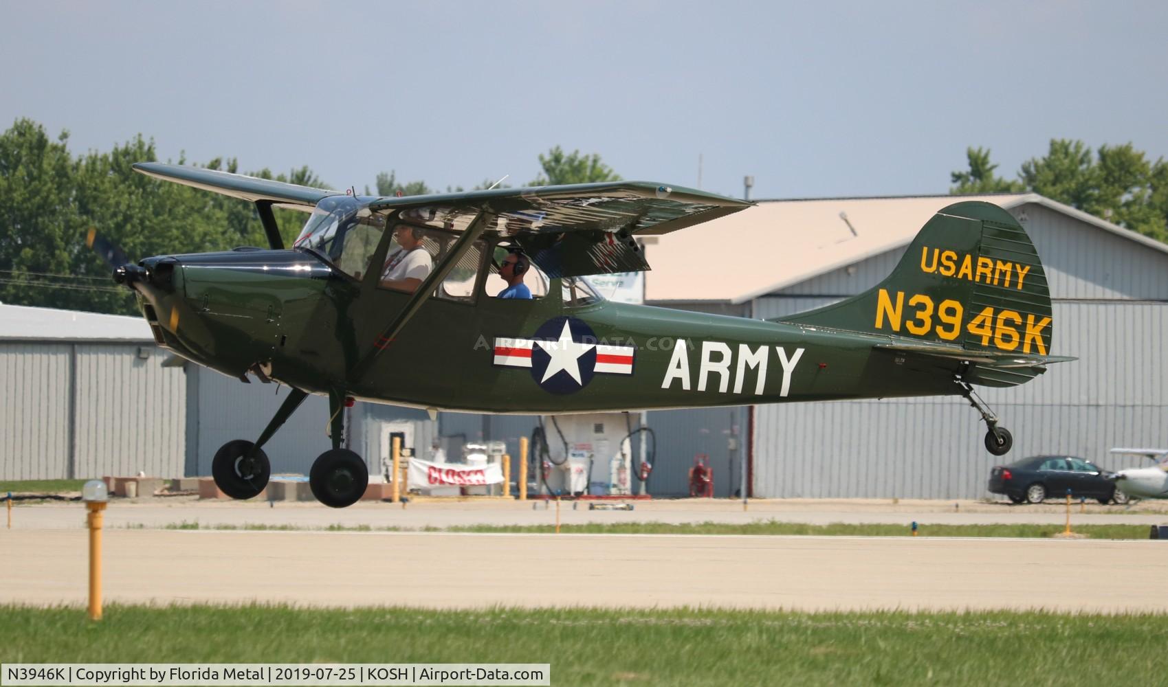 N3946K, Cessna L-19E Bird Dog C/N 24716, EAA OSH 2019
