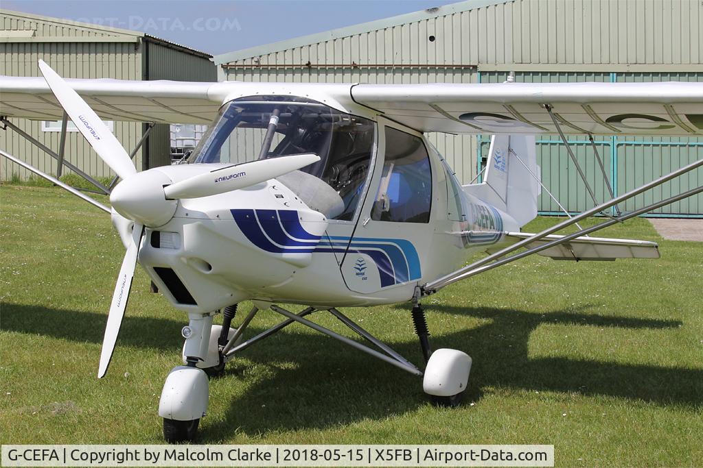 G-CEFA, 2007 Comco Ikarus C42 FB UK C/N PFA 322-14570, Comco Ikarus C42 FB UK Fishburn Airfield, UK May 15 2018