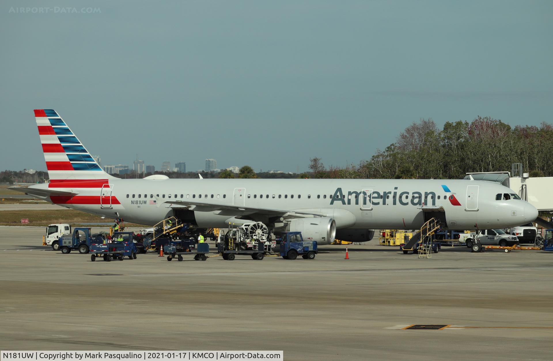 N181UW, 2001 Airbus A321-211 C/N 1531, Airbus A321-211