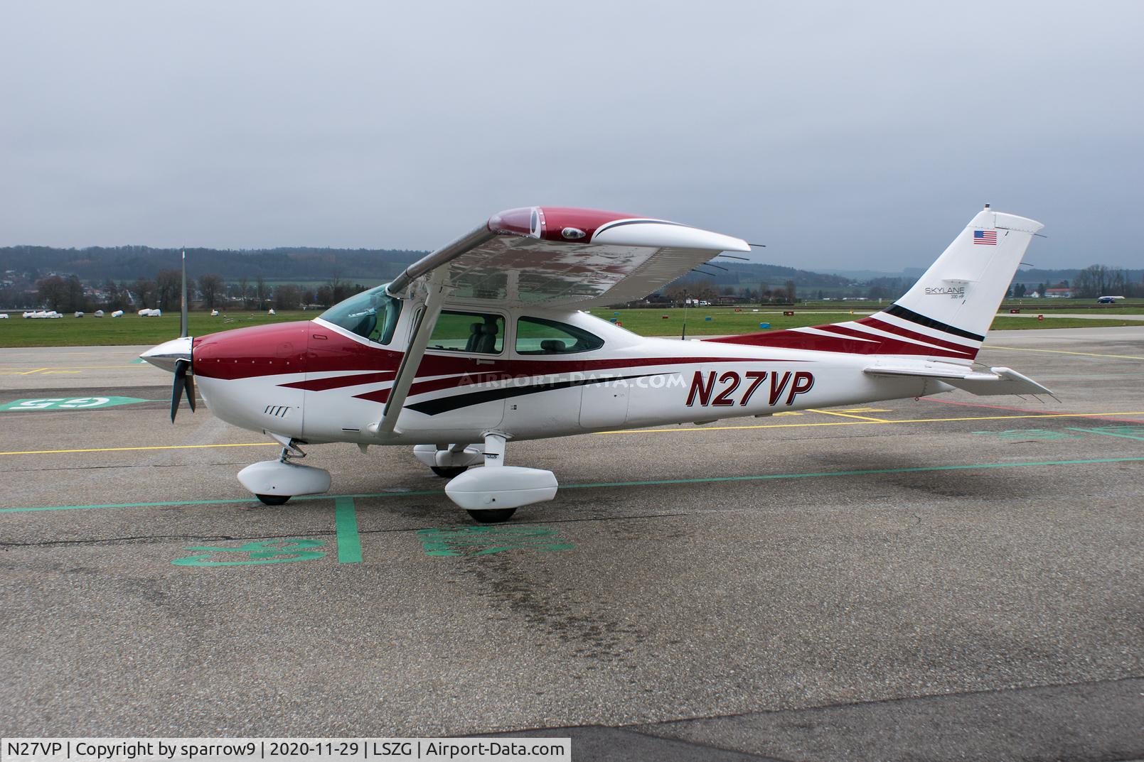 N27VP, 1985 Cessna 182R Skylane C/N 18268451, At Grenchen. A 300 HP version.