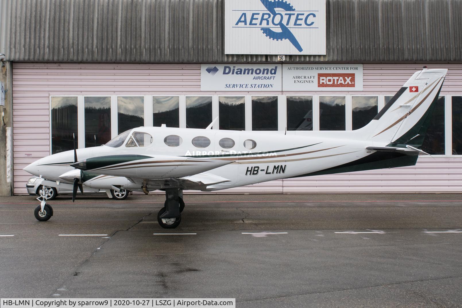 HB-LMN, 1979 Cessna 340A C/N 340A-0948, At Grenchen. Deregistered 202-11-27.