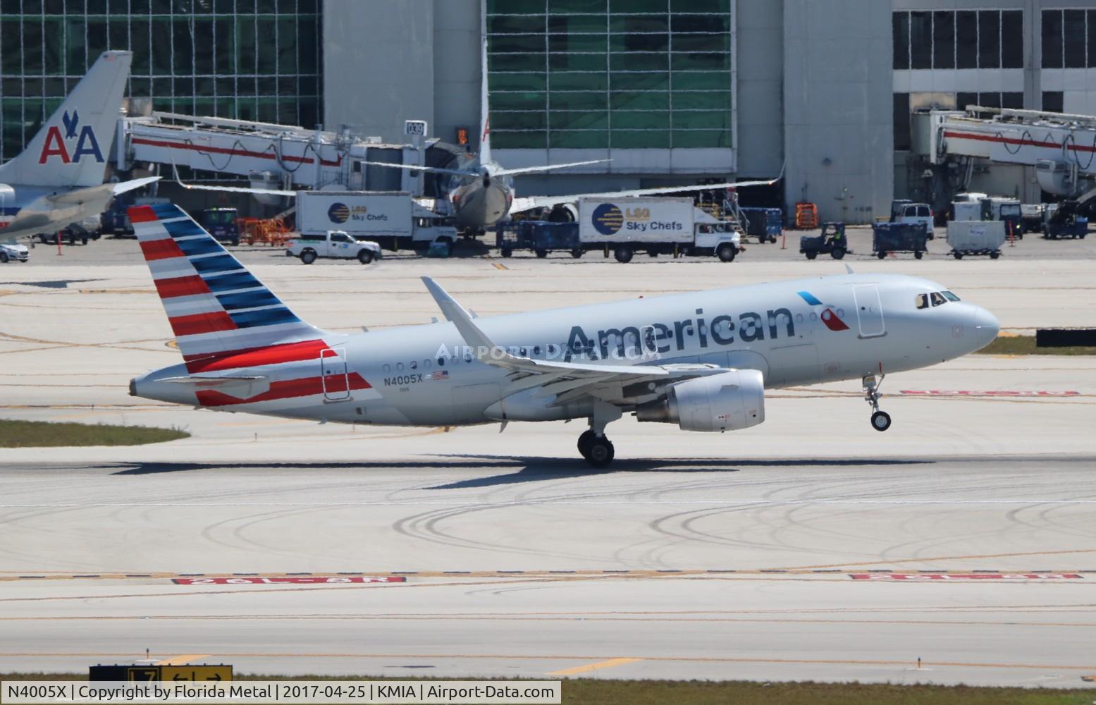 N4005X, 2013 Airbus A319-115 C/N 5753, MIA spotting 2017