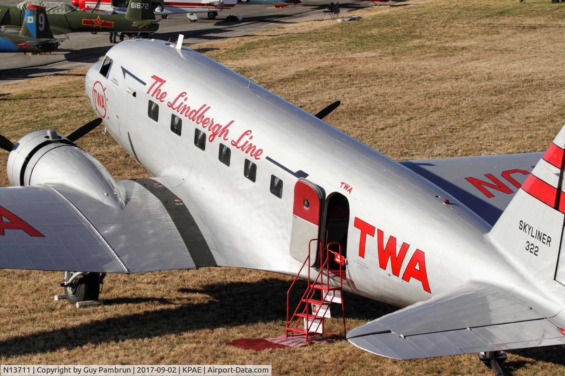 N13711, 1935 Douglas DC-2-118B C/N 1368, On display @ Heritage Flight Museum event