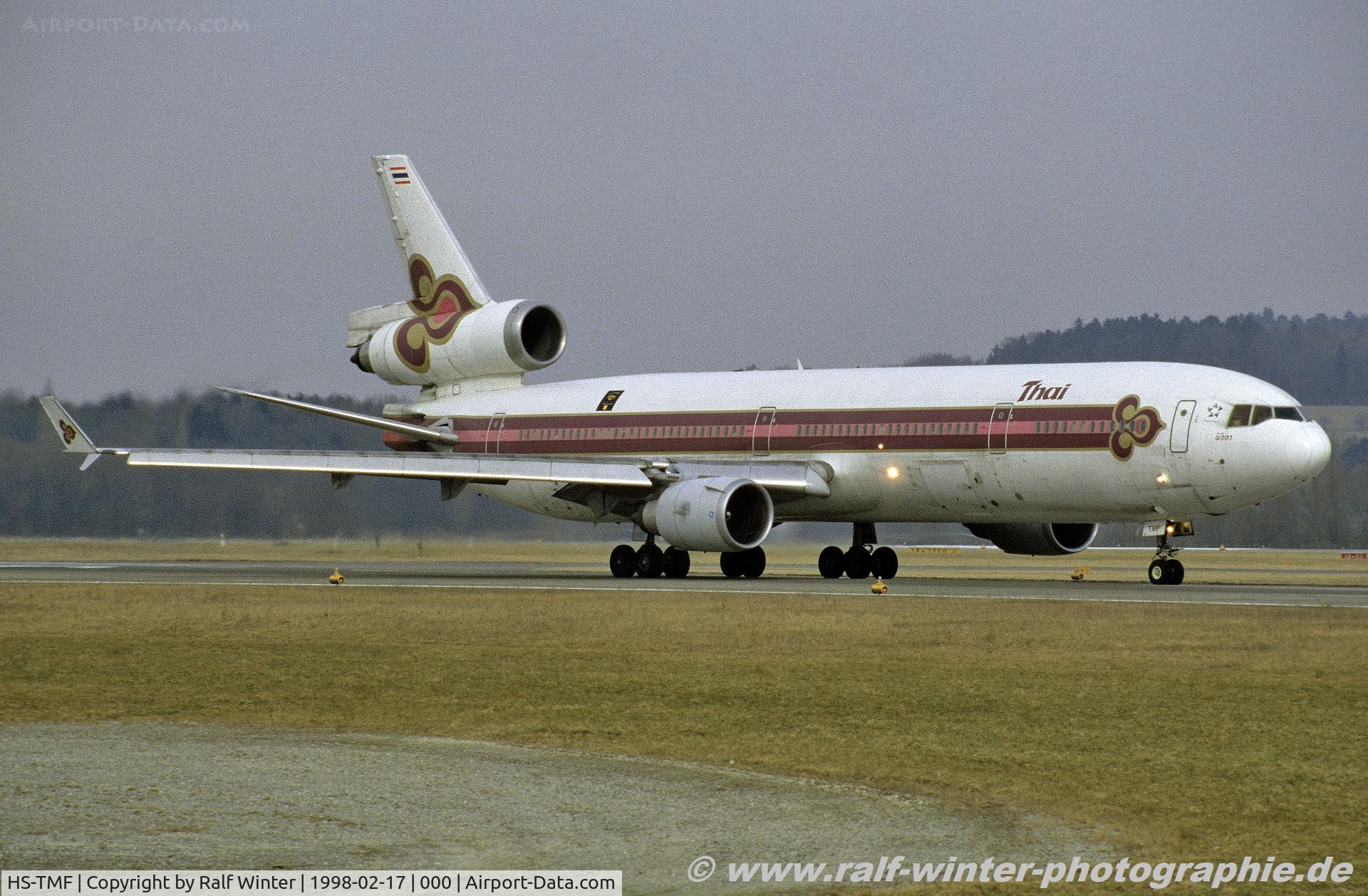 HS-TMF, 1992 McDonnell Douglas MD-11F C/N 48418, McDonnell Douglas MD-11F - TG THA Thai Airways International 'Phichit' - 48418 - HS-TMF - 17.02.1998