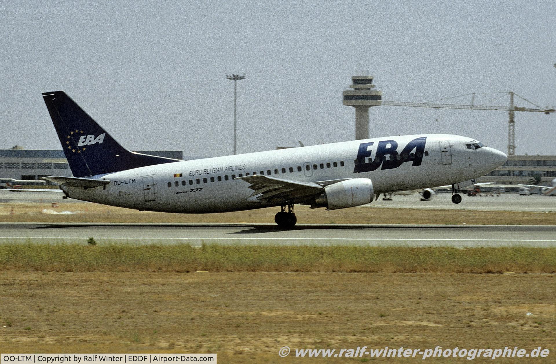 OO-LTM, 1991 Boeing 737-3M8 C/N 25070, Boeing 737-3M8 - EBA Eurobelgian Airlines 25070 - OO-LTM - 1995 - FRA