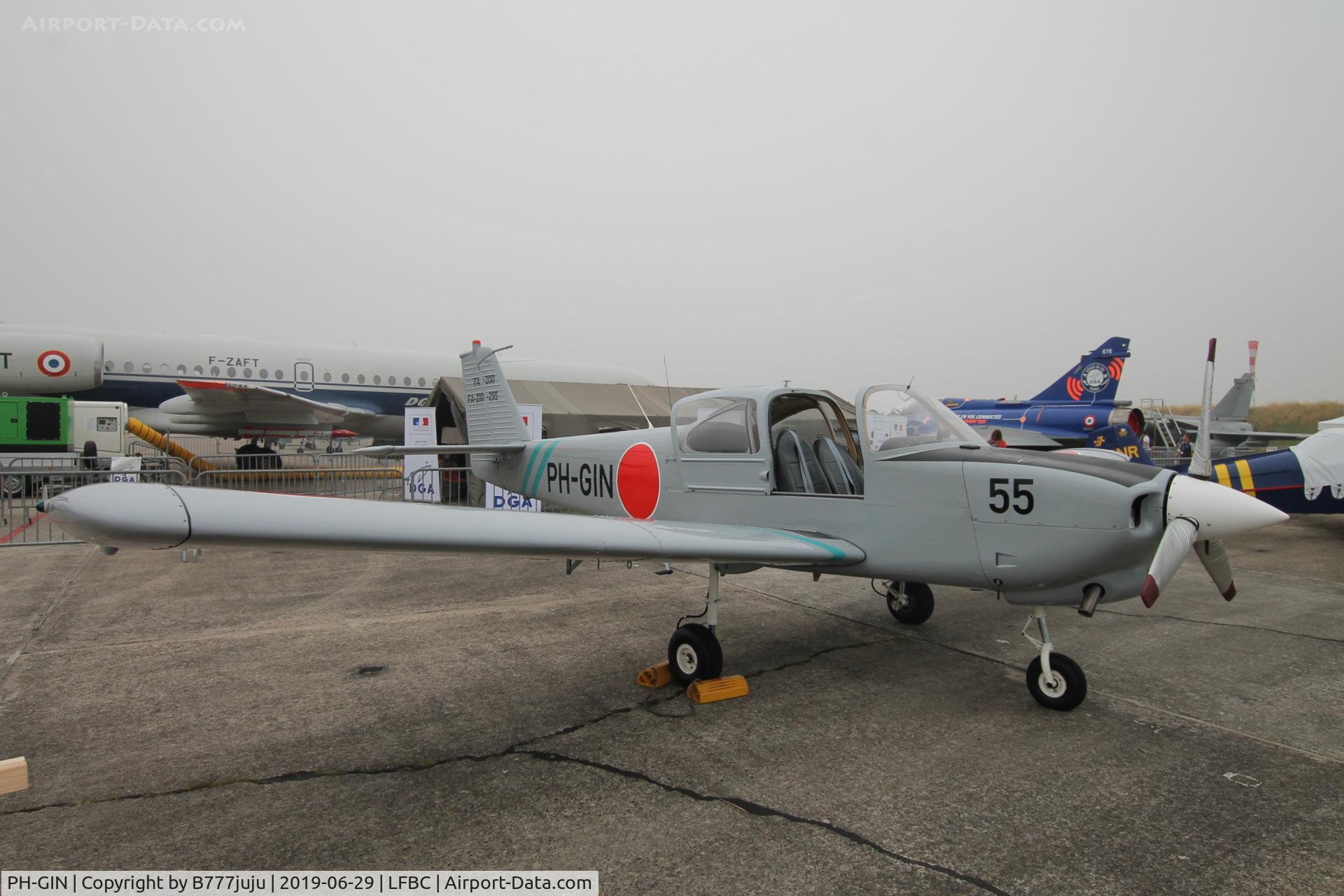 PH-GIN, 1974 Fuji FA-200-180 Aero Subaru C/N 255, at Cazaux Airshow