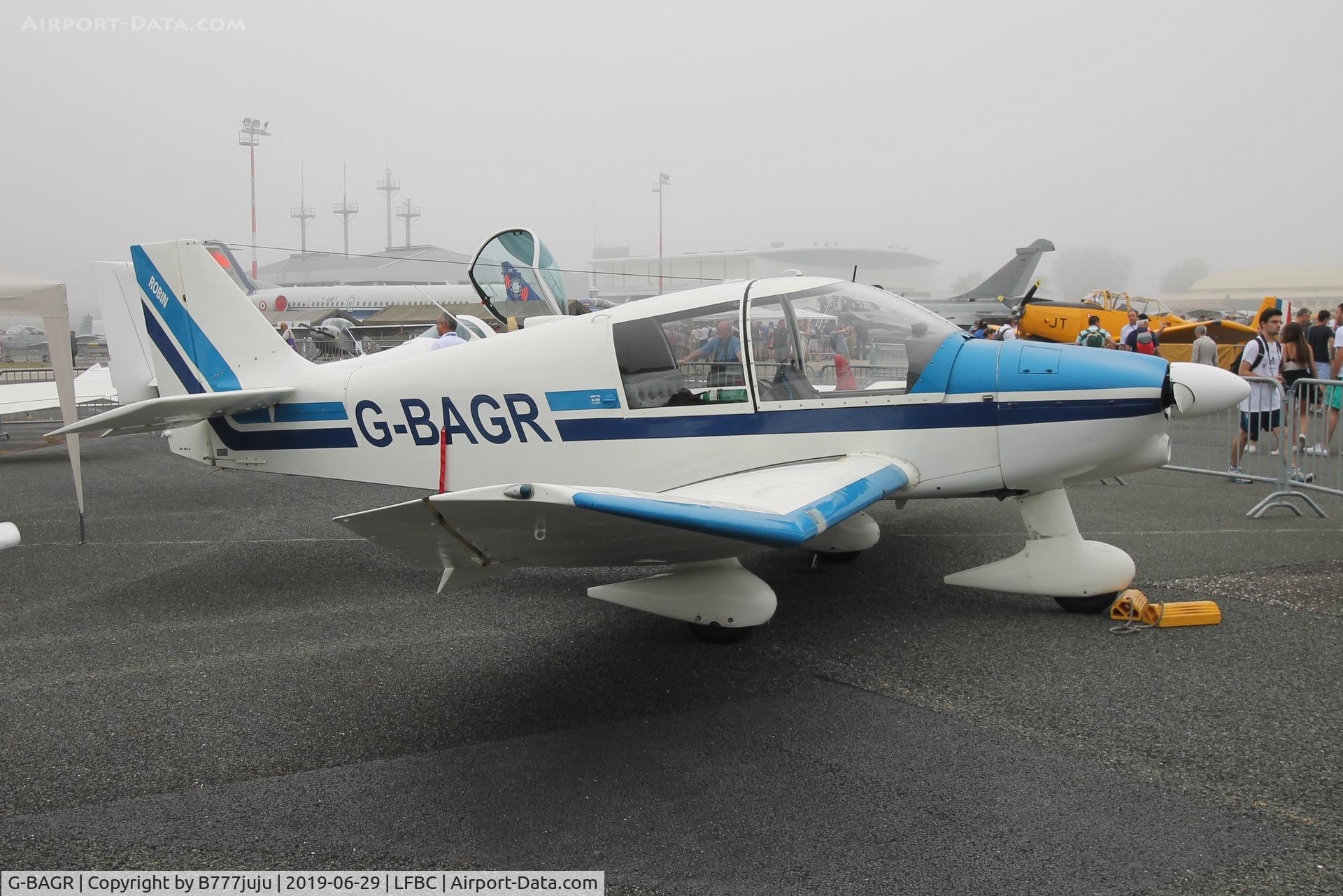G-BAGR, 1972 Robin DR-400-140 Major C/N 753, at Cazaux Airshow