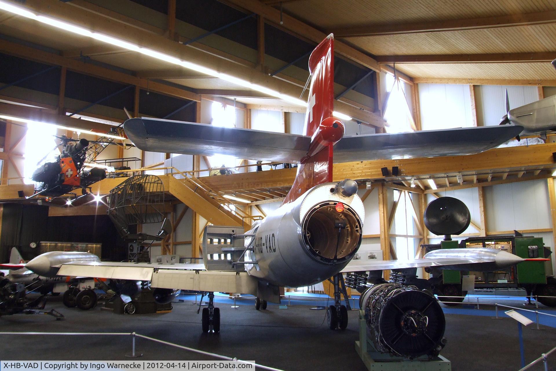 X-HB-VAD, 1955 FFA P-16 MkIII C/N 05, FFA P-16 Mk III at the Flieger-Flab-Museum, Dübendorf
