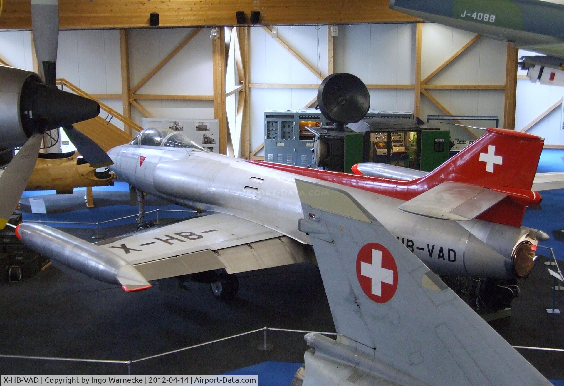 X-HB-VAD, 1955 FFA P-16 MkIII C/N 05, FFA P-16 Mk III at the Flieger-Flab-Museum, Dübendorf