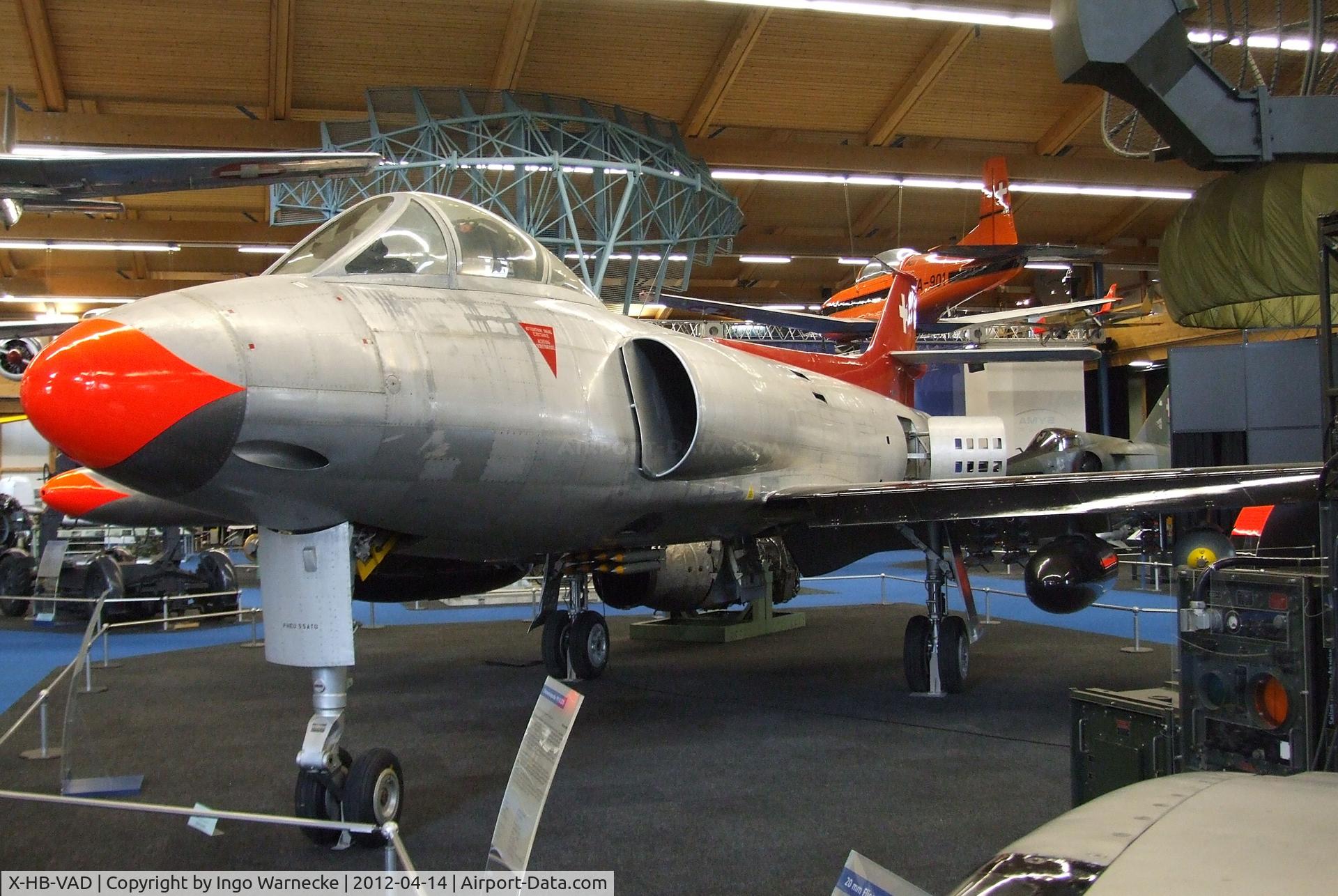 X-HB-VAD, 1955 FFA P-16 MkIII C/N 05, FFA P-16 Mk III at the Flieger-Flab-Museum, Dübendorf
