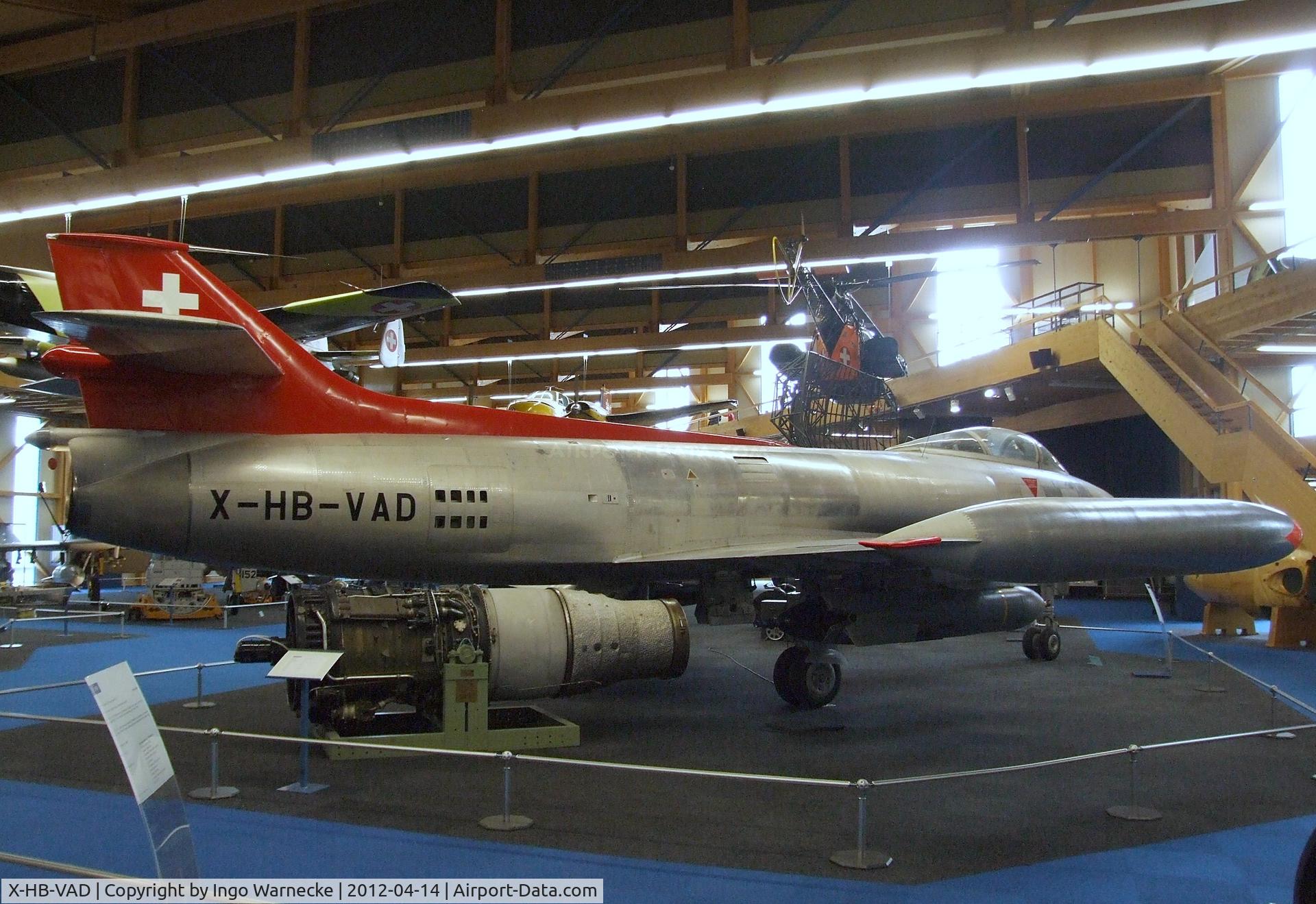 X-HB-VAD, 1955 FFA P-16 MkIII C/N 05, FFA P-16 Mk III at the Flieger-Flab-Museum, Dübendorf