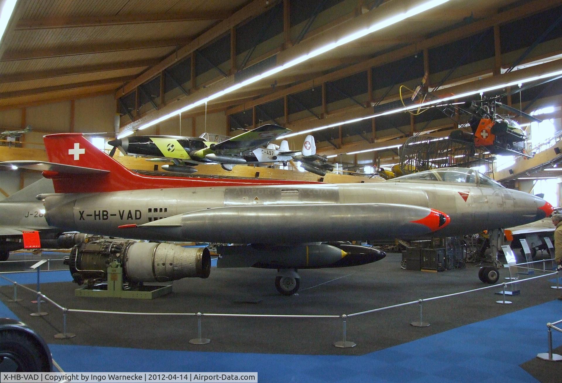 X-HB-VAD, 1955 FFA P-16 MkIII C/N 05, FFA P-16 Mk III at the Flieger-Flab-Museum, Dübendorf