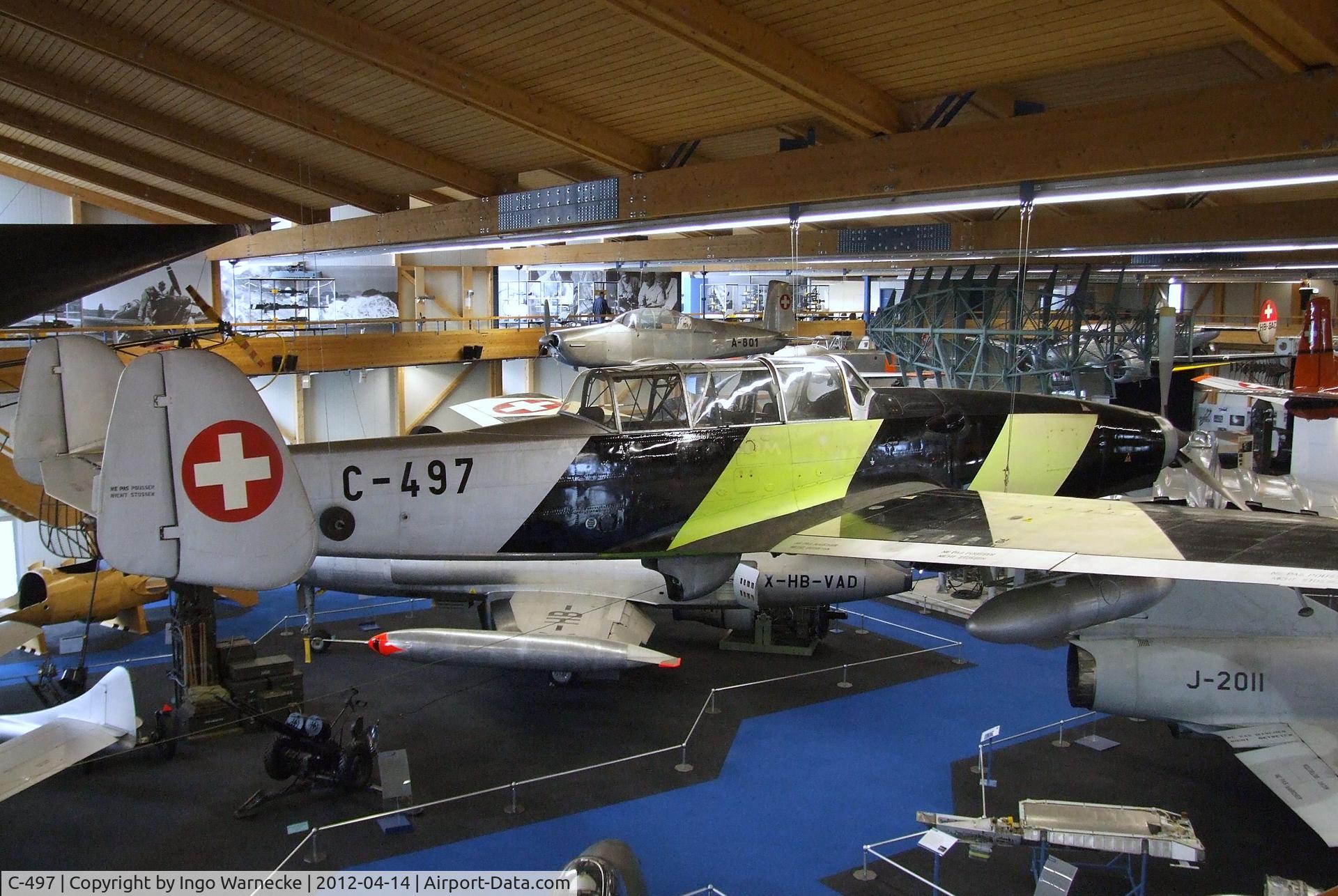 C-497, 1943 F+W C-3605 Schlepp C/N 277, Eidgenössisches Flugzeugwerk (F+W) Emmen C-3605 Schlepp at the Flieger-Flab-Museum, Dübendorf