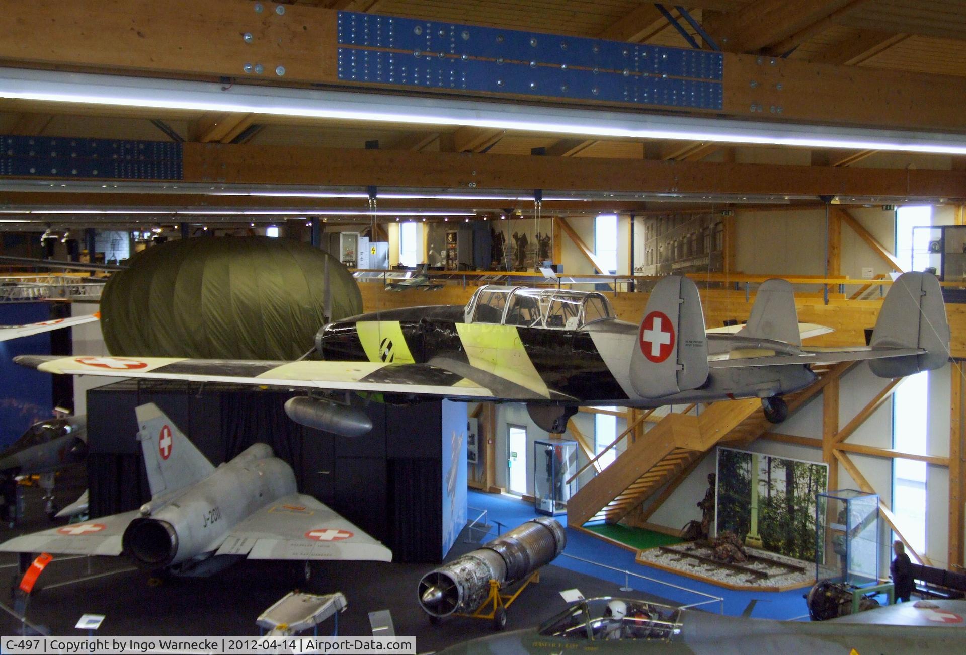 C-497, 1943 F+W C-3605 Schlepp C/N 277, Eidgenössisches Flugzeugwerk (F+W) Emmen C-3605 Schlepp at the Flieger-Flab-Museum, Dübendorf