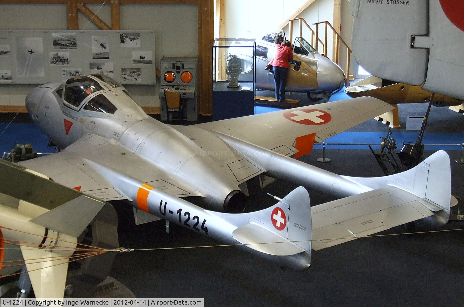 U-1224, De Havilland (F+W Emmen) Vampire T55 (DH-115) C/N 984, De Havilland (F+W Emmen) D.H.115 Vampire T55 at the Flieger-Flab-Museum, Dübendorf