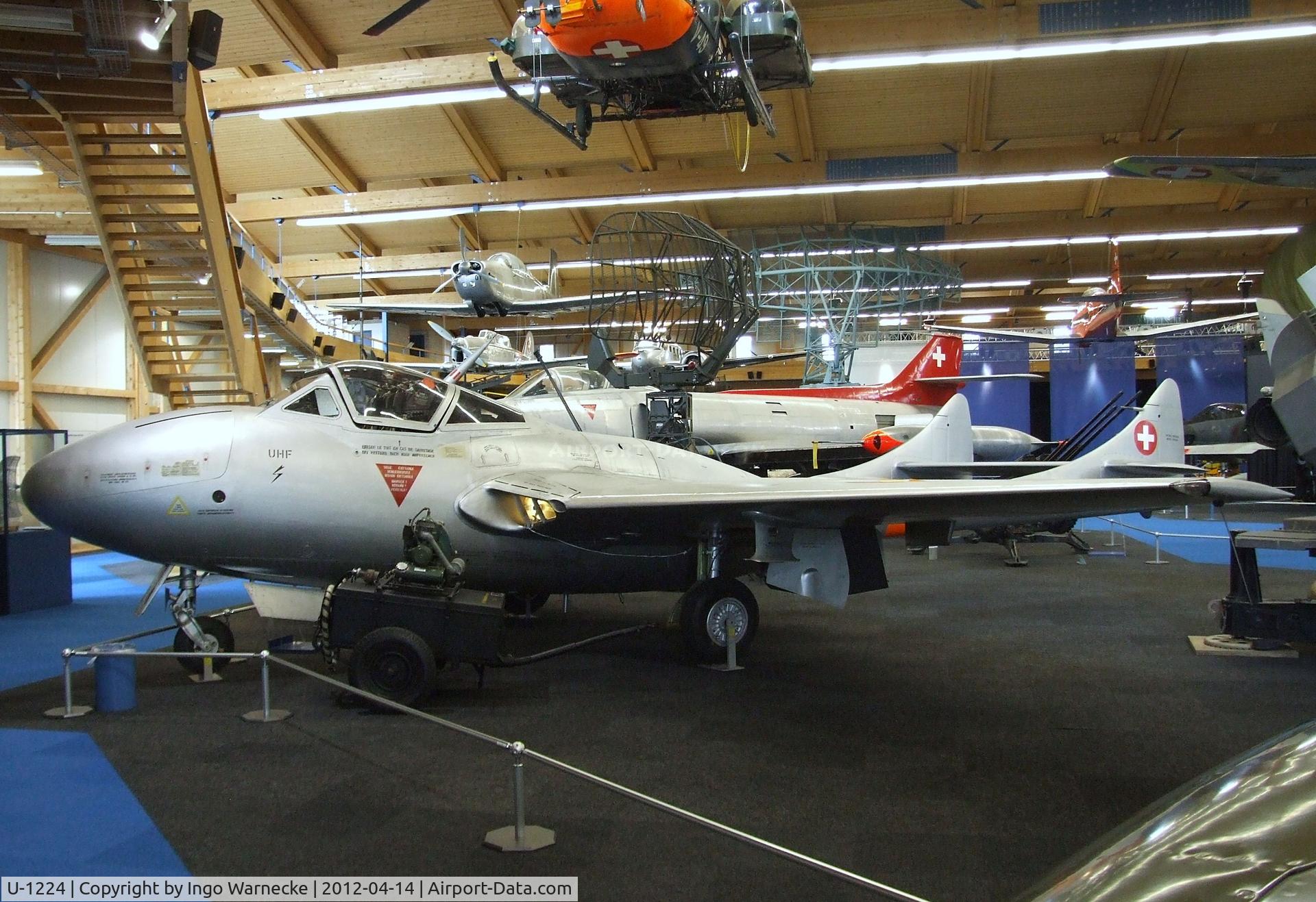 U-1224, De Havilland (F+W Emmen) Vampire T55 (DH-115) C/N 984, De Havilland (F+W Emmen) D.H.115 Vampire T55 at the Flieger-Flab-Museum, Dübendorf