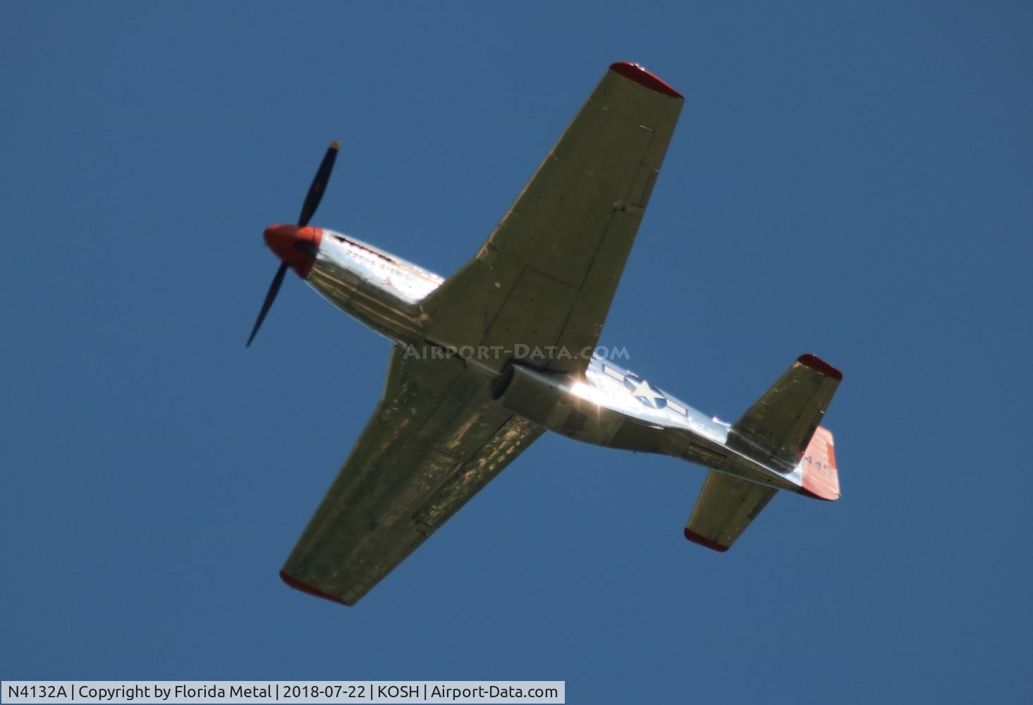N4132A, 1944 North American P-51D Mustang C/N 122-40985, EAA OSH 2018