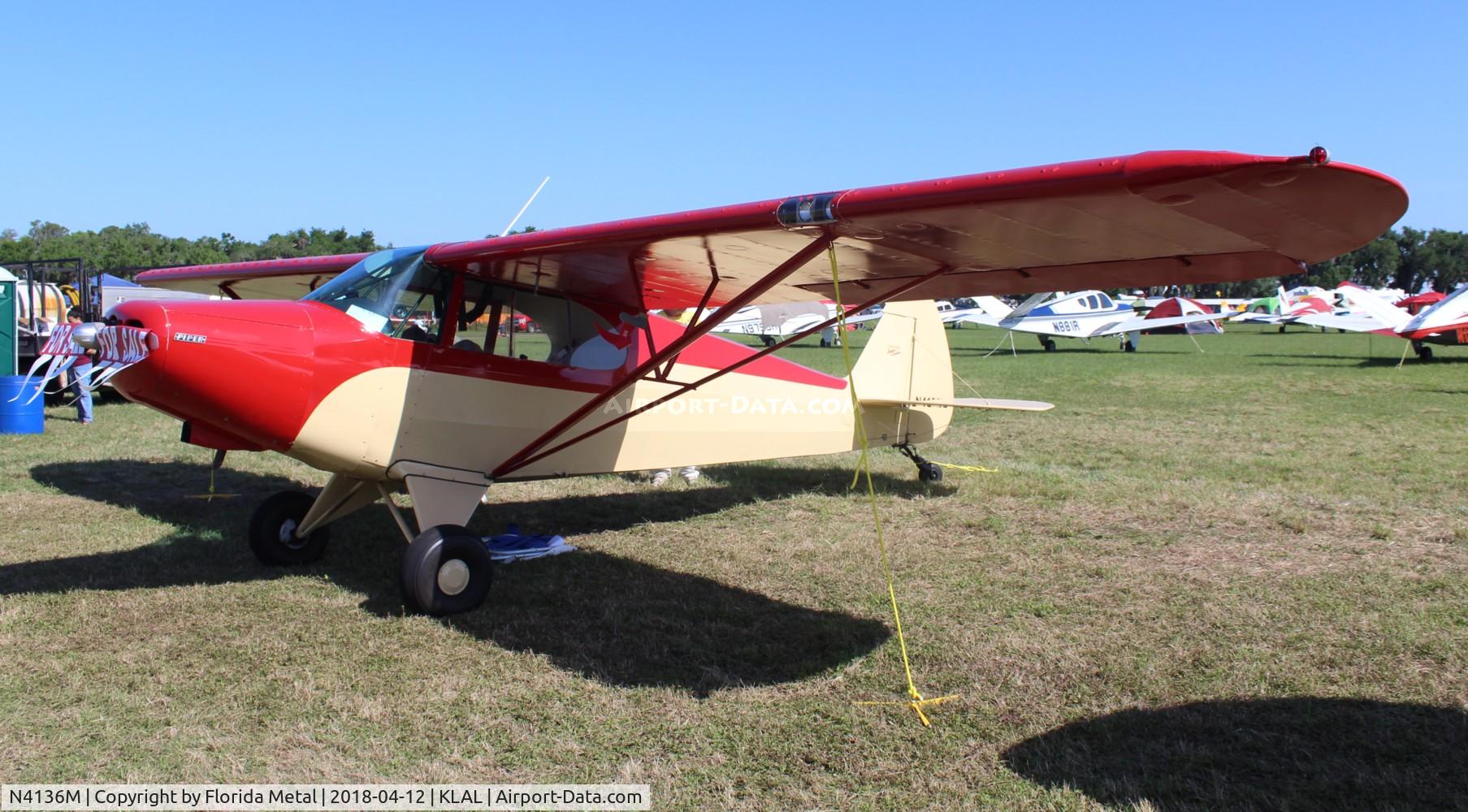 N4136M, 1947 Piper PA-12 Super Cruiser C/N 12-3035, SNF LAL 2018