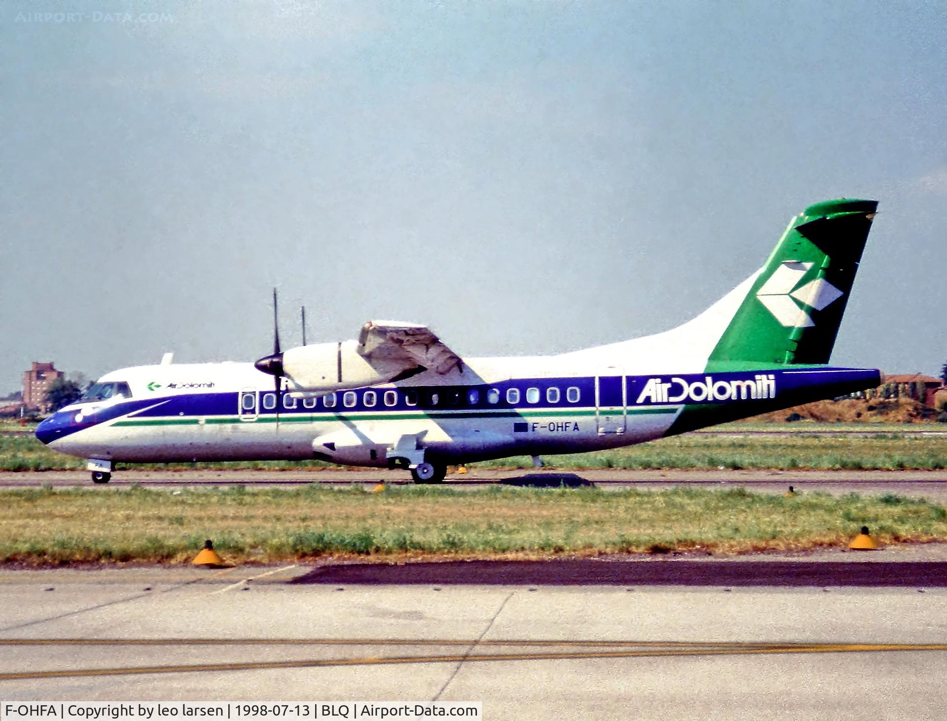 F-OHFA, 1993 ATR 42-320 C/N 363, Bologna  13.7.1998