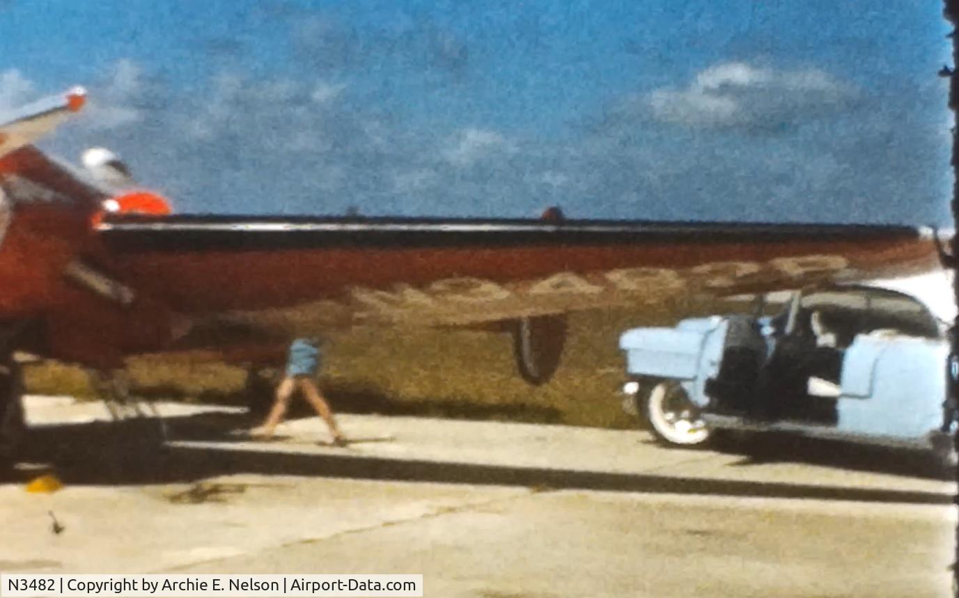 N3482, Beech UC-45J Expeditor C/N 029659, N3482B in Pompano Beach, FL in 1956