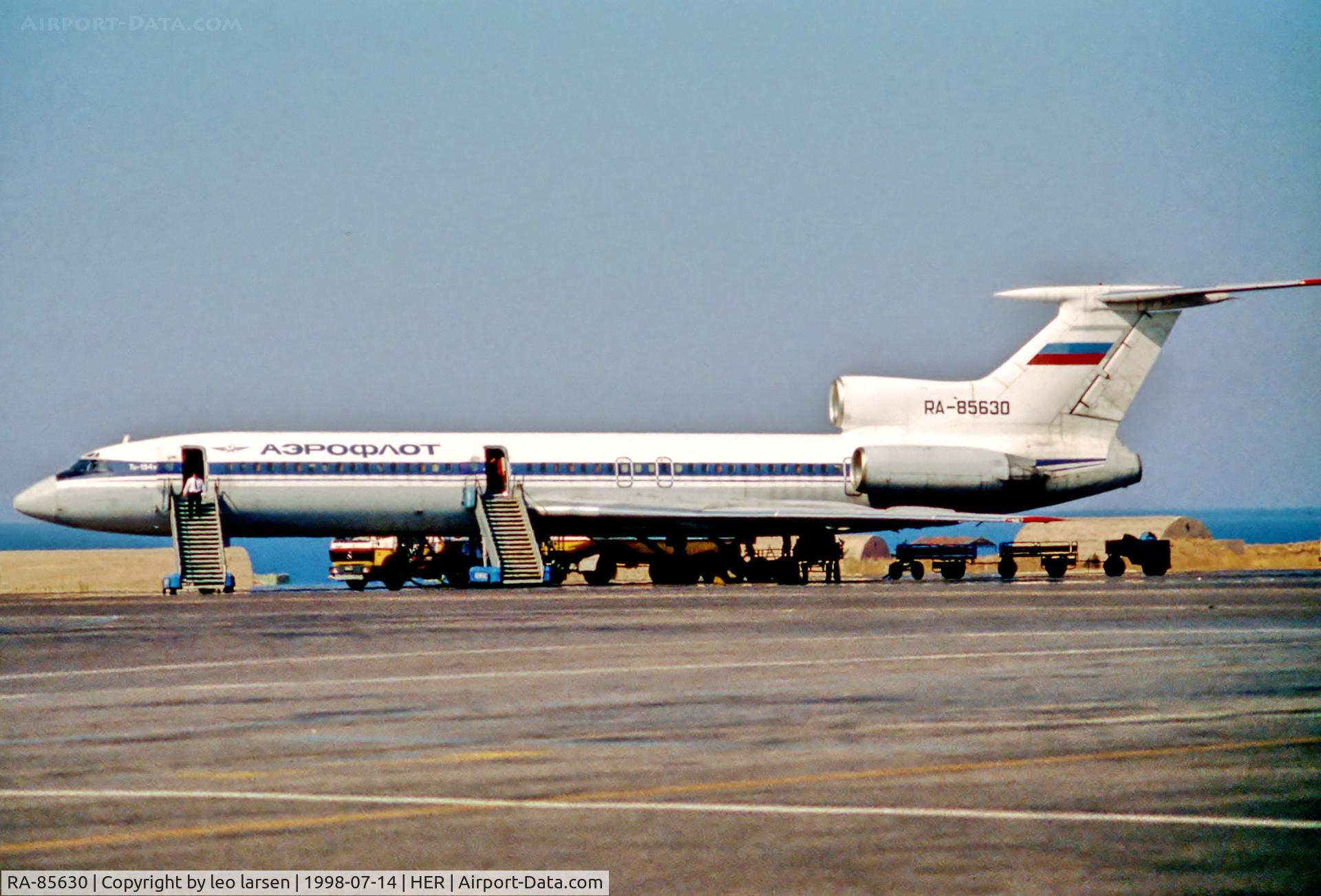 RA-85630, 1987 Tupolev TU-154M C/N 87A759, Heraklion 14.7.1998