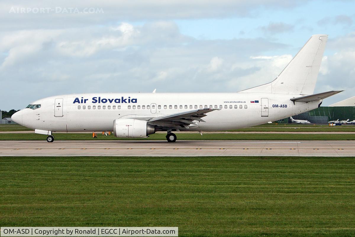 OM-ASD, 1986 Boeing 737-306 C/N 23542, at man