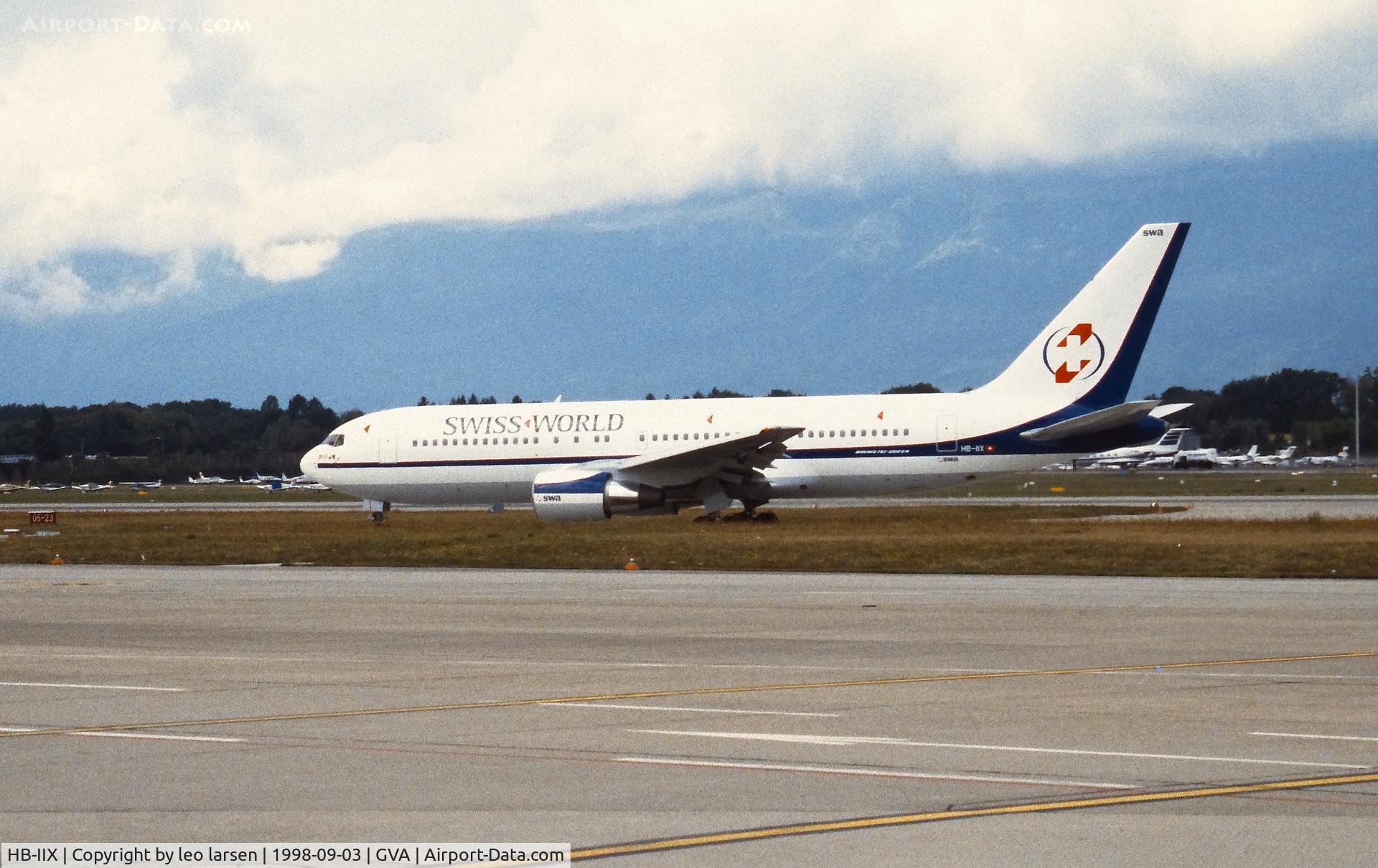 HB-IIX, 1985 Boeing 767-219/ER C/N 23326, Geneva 3.9.1998