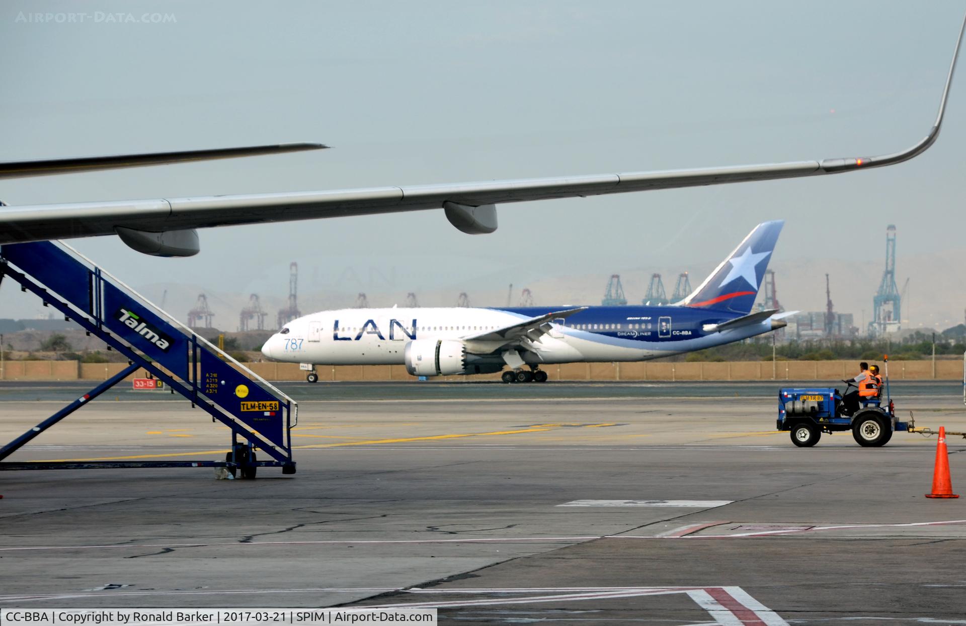 CC-BBA, 2012 Boeing 787-8 Dreamliner C/N 38471, Landing Lima