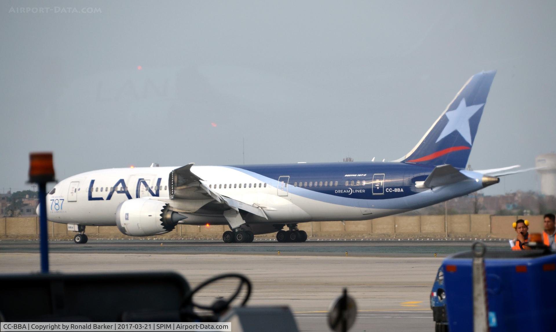 CC-BBA, 2012 Boeing 787-8 Dreamliner C/N 38471, Taxi Lima