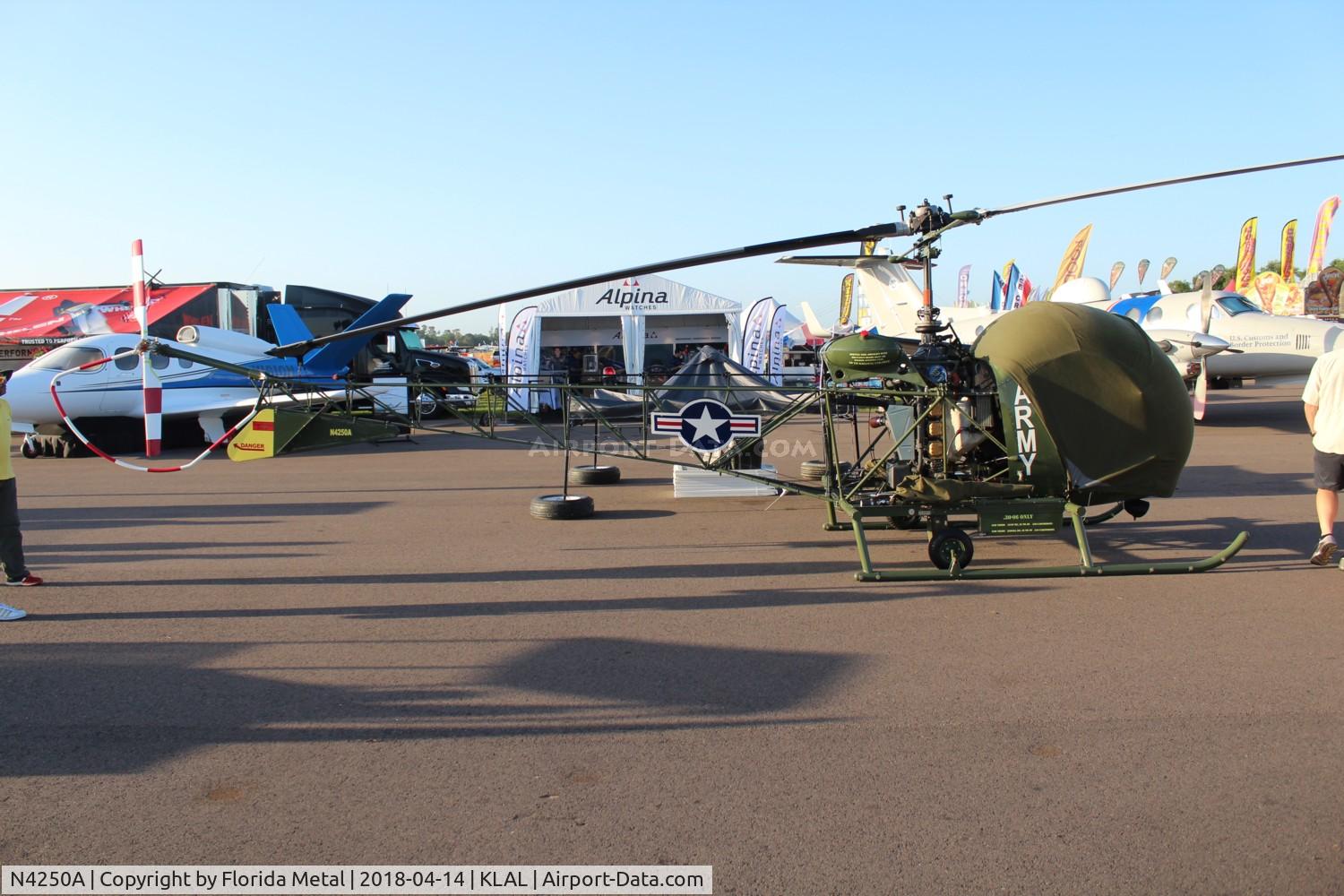 N4250A, 1960 Bell 47D-1 C/N 421, SNF LAL 2018