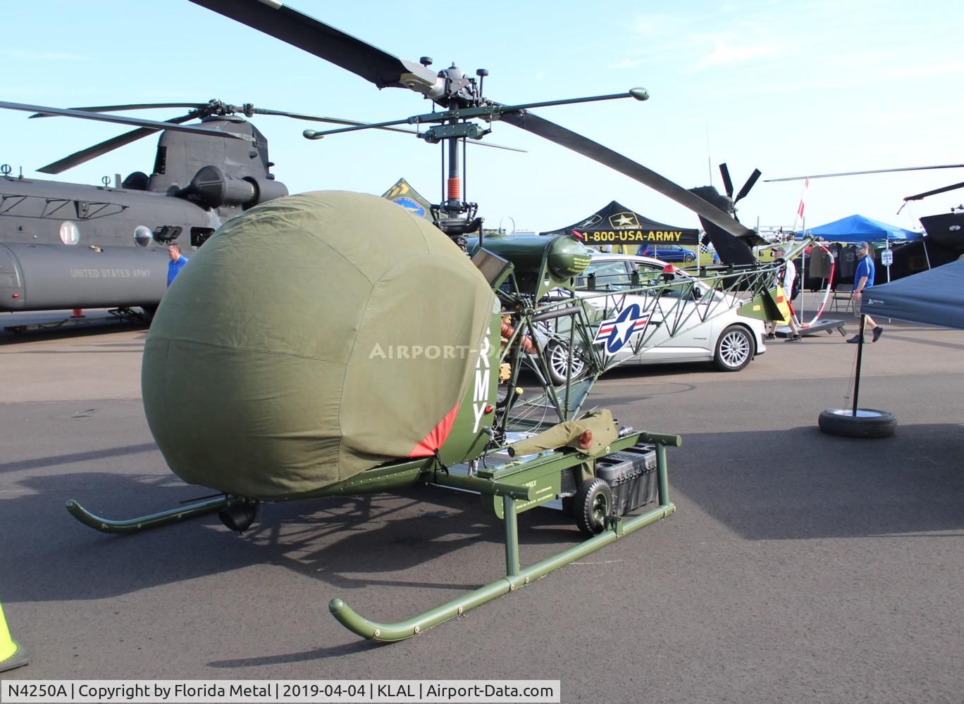 N4250A, 1960 Bell 47D-1 C/N 421, SNF LAL 2019